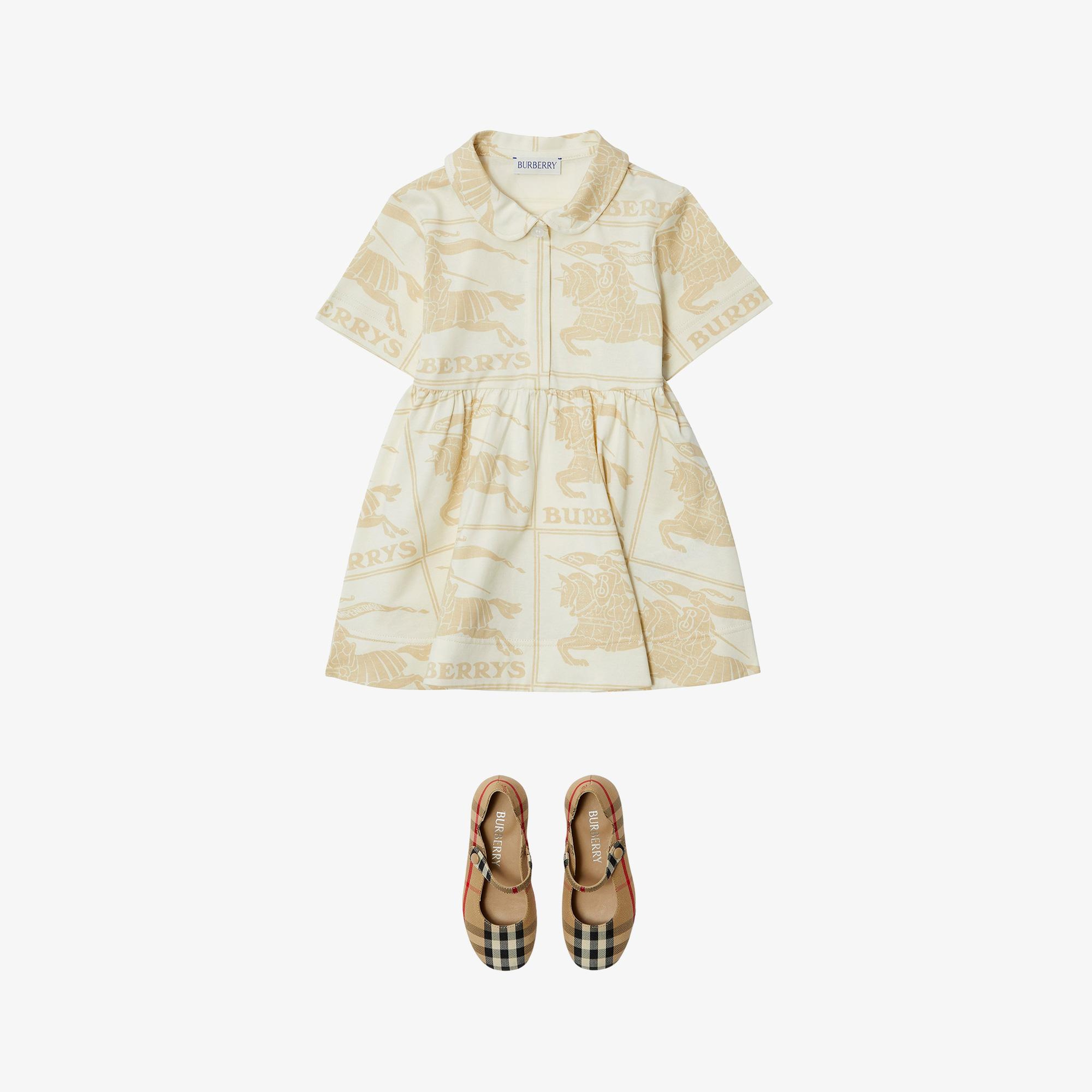 Burberry Çocuk Krem Elbise