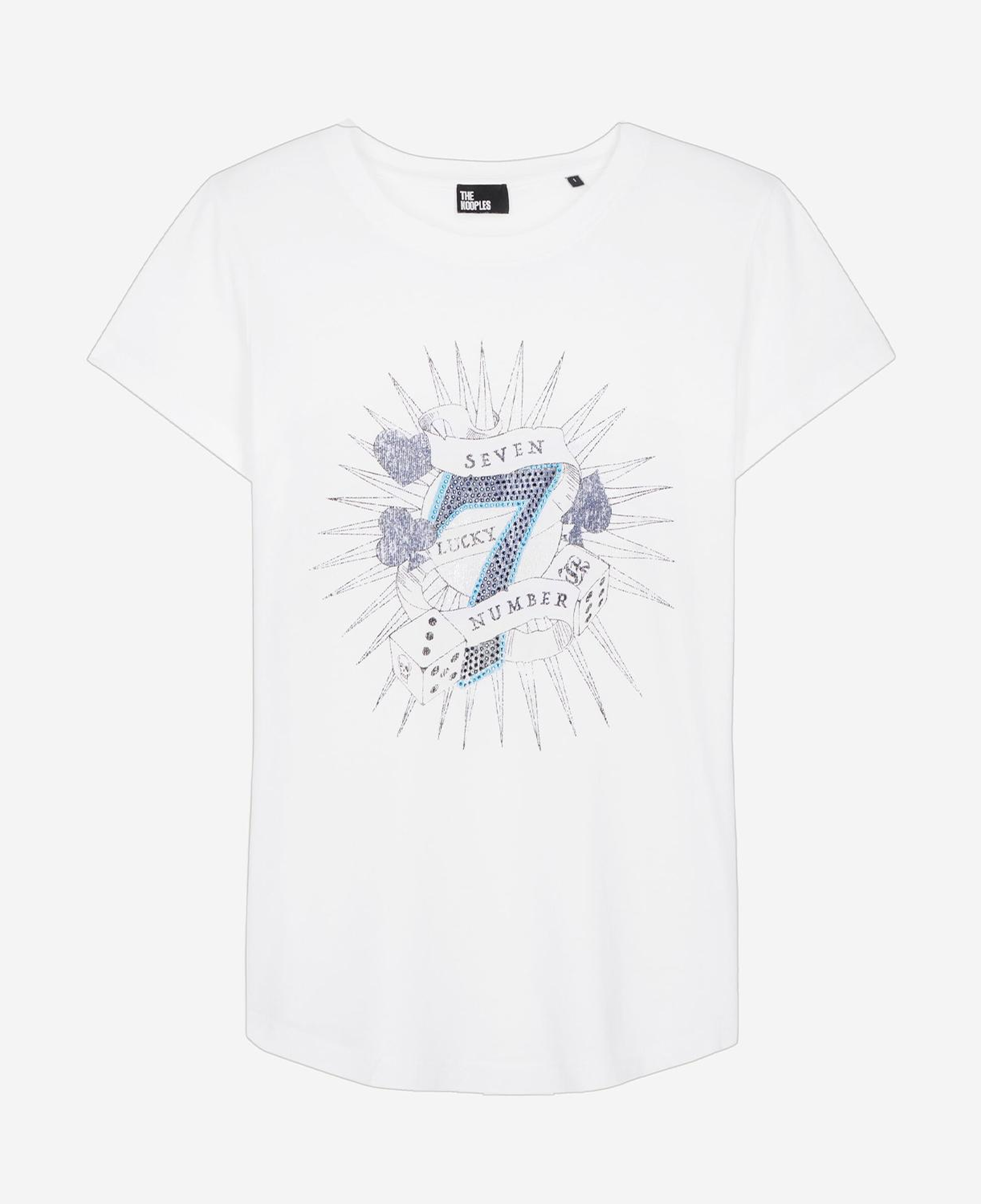 KADIN BASKILI BEYAZ T-SHIRT