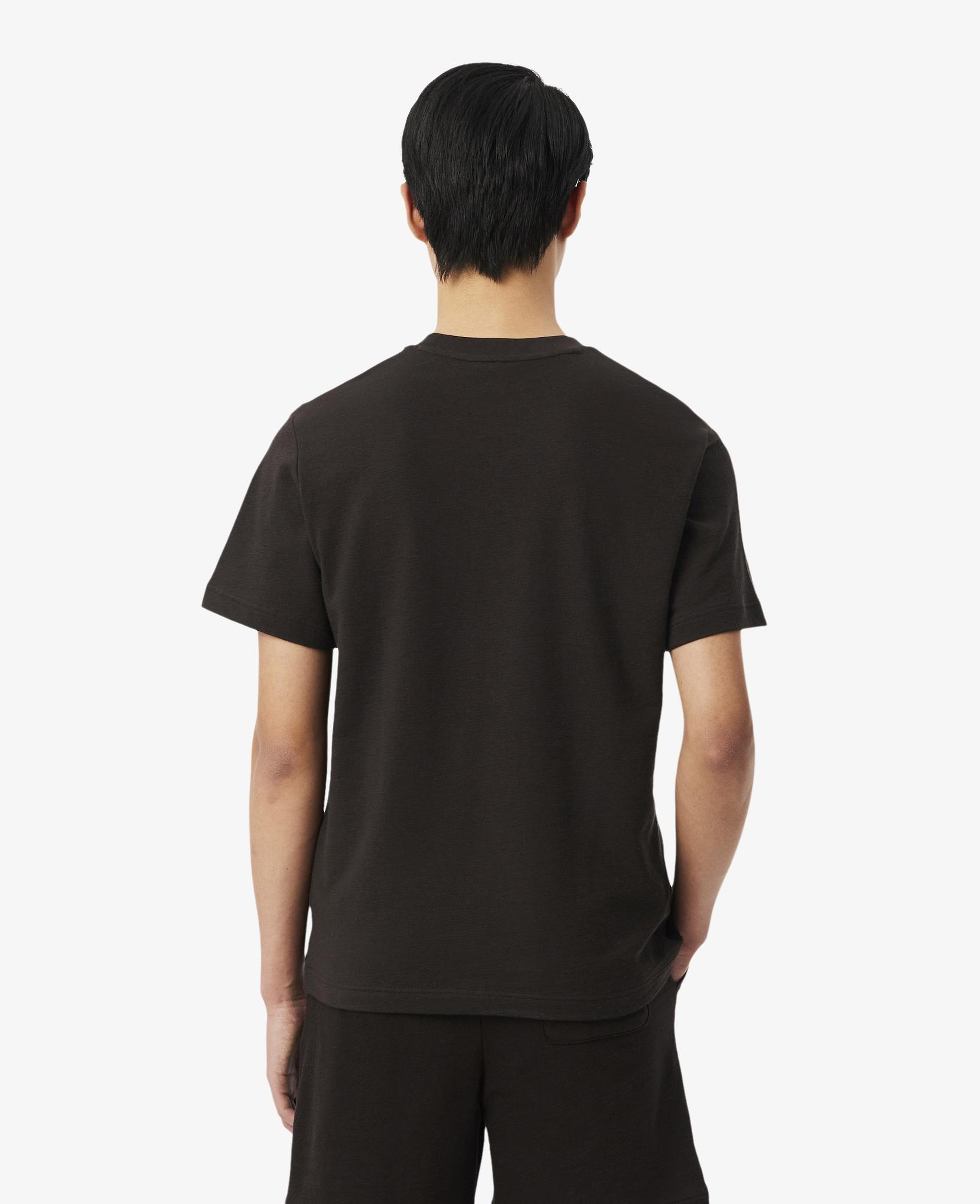 Erkek Classic Fit Bisiklet Yaka Kahverengi T-Shirt