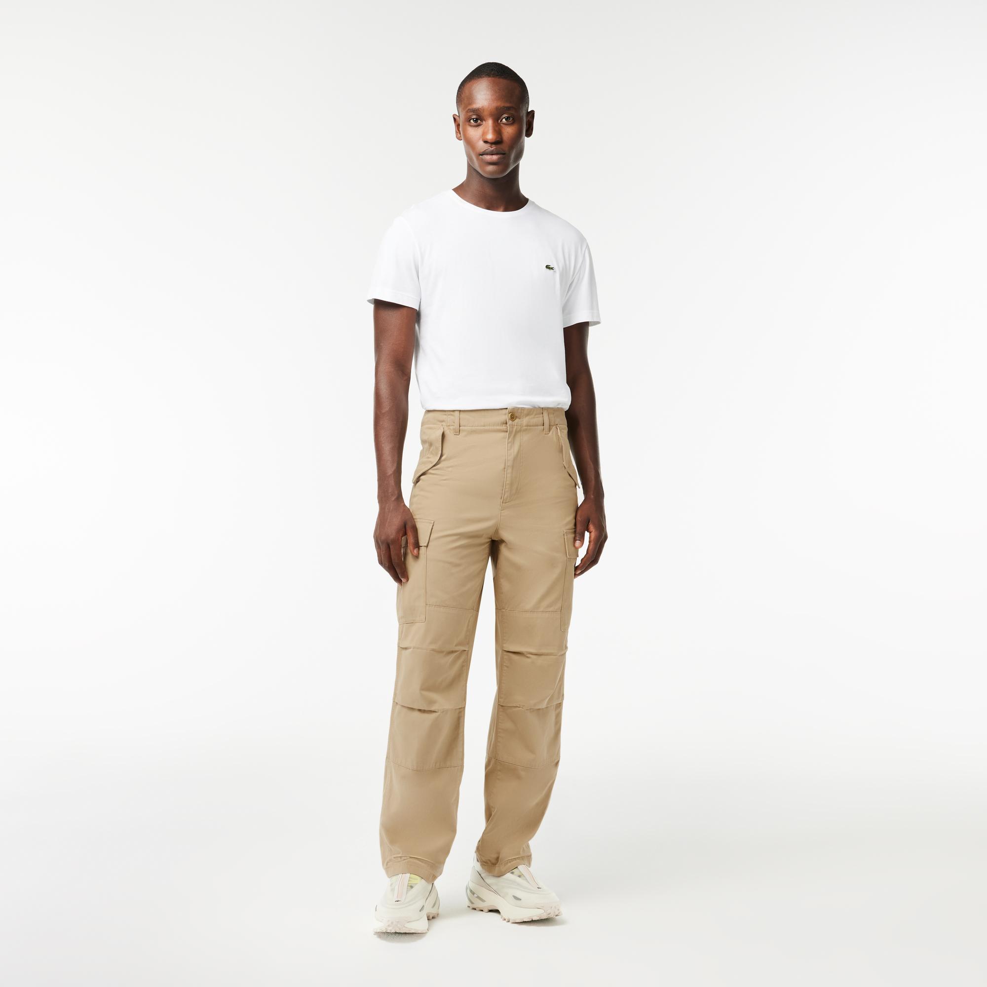 Erkek Straight Fit Bej Pantolon