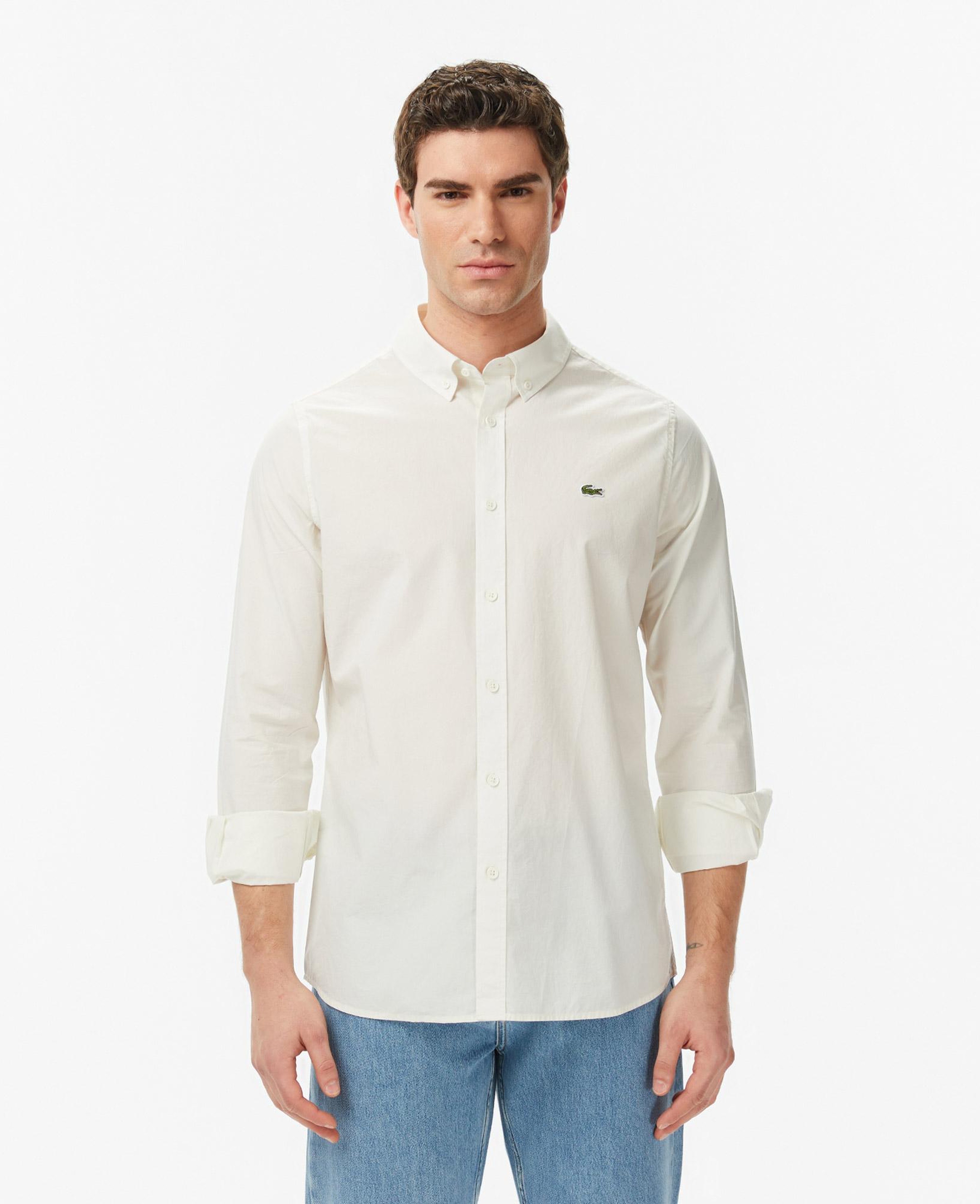 Erkek Slim Fit Krem Gömlek