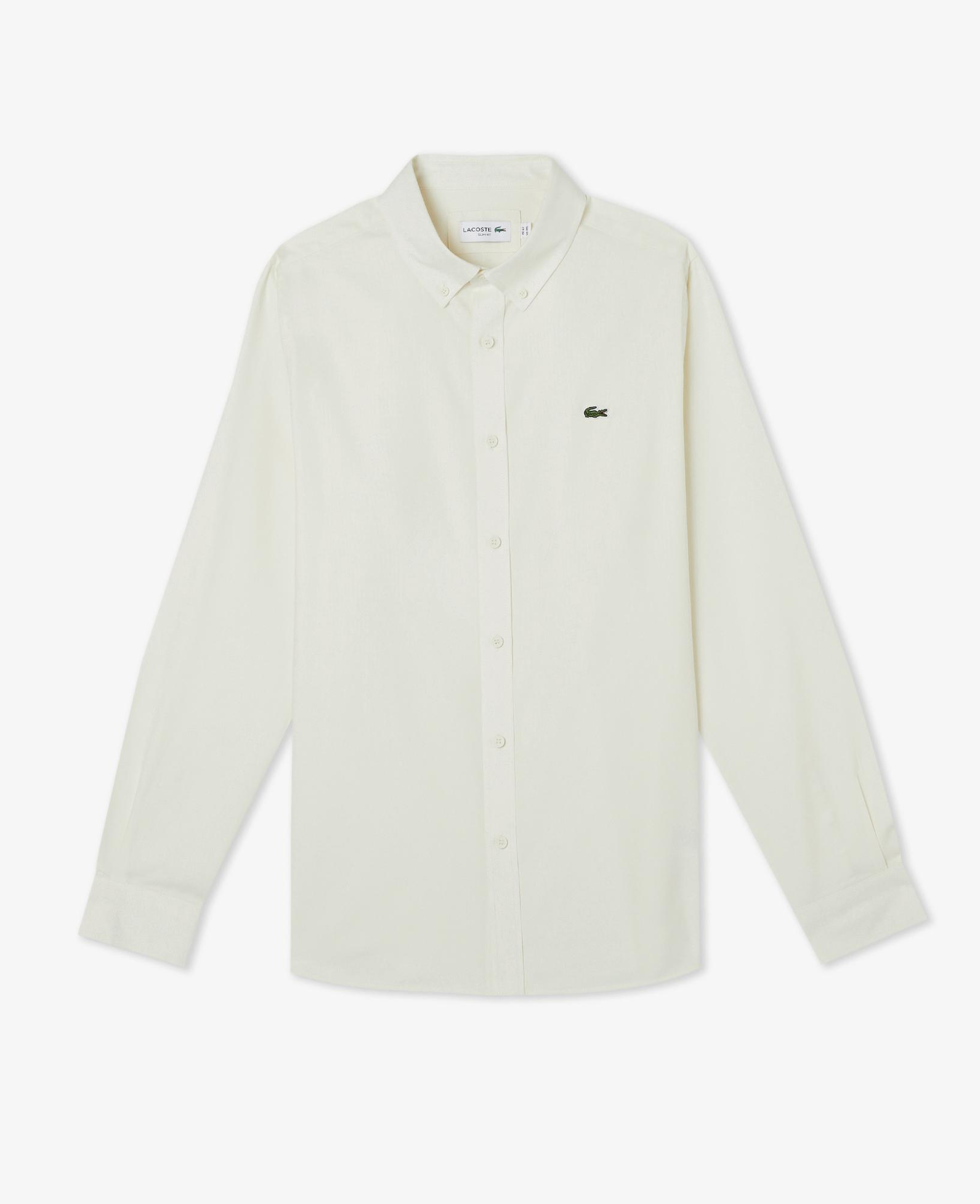 Erkek Slim Fit Krem Gömlek