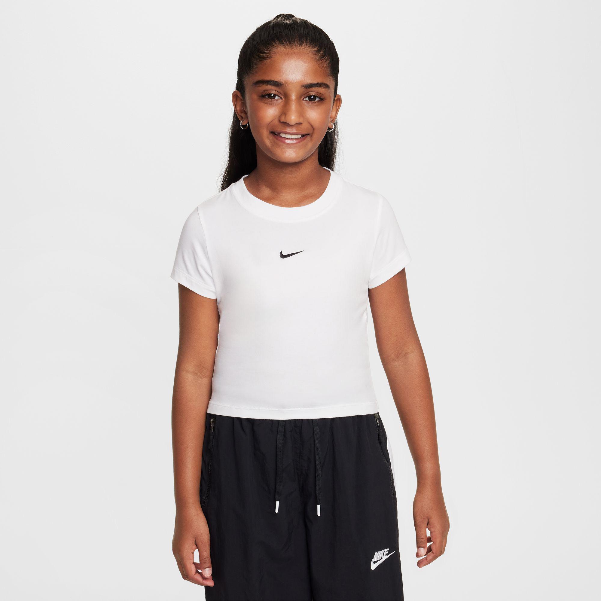 Nike Sportswear Çocuk Beyaz Crop T-Shirt