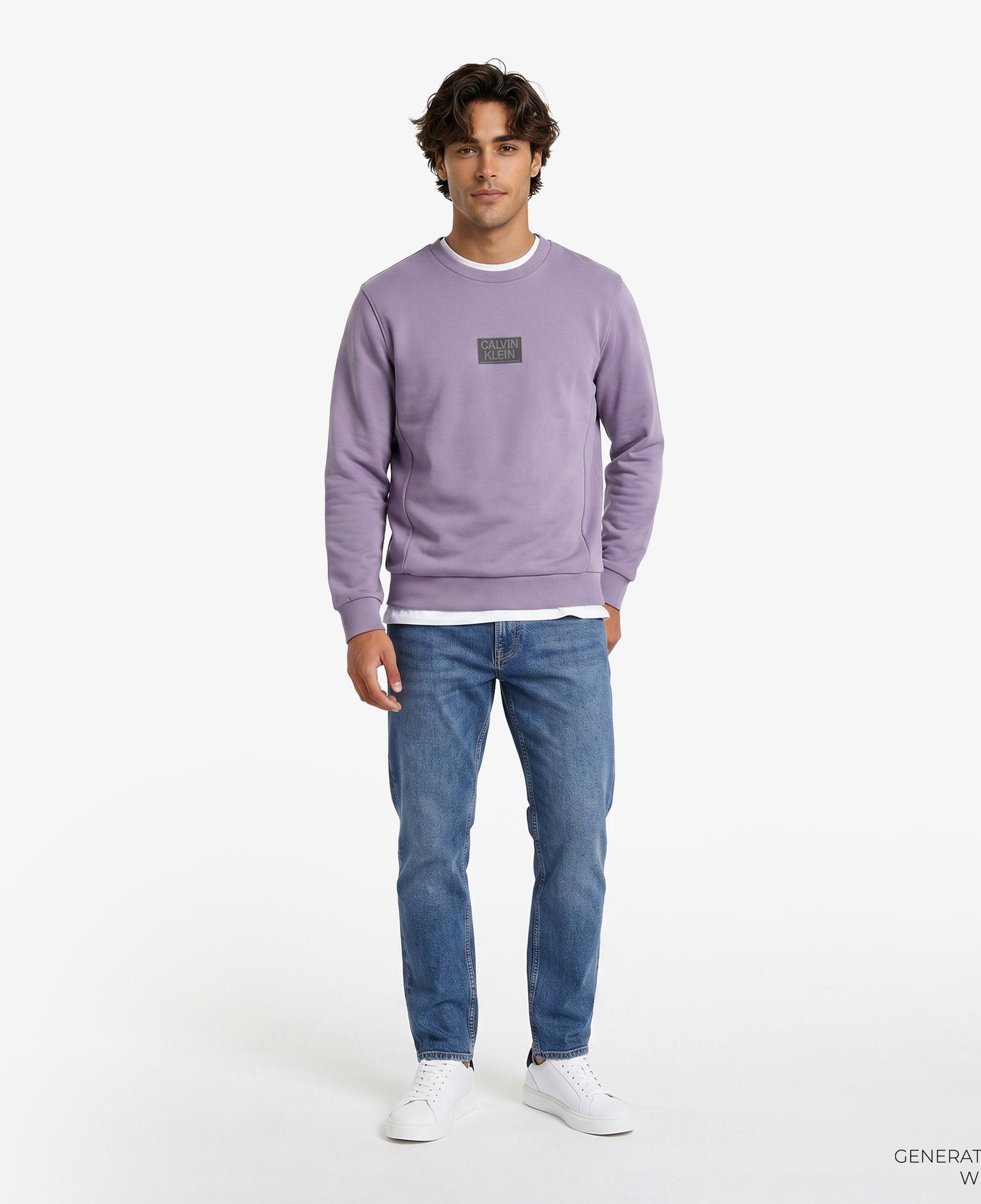 Calvin Klein Erkek Mor Sweatshirt