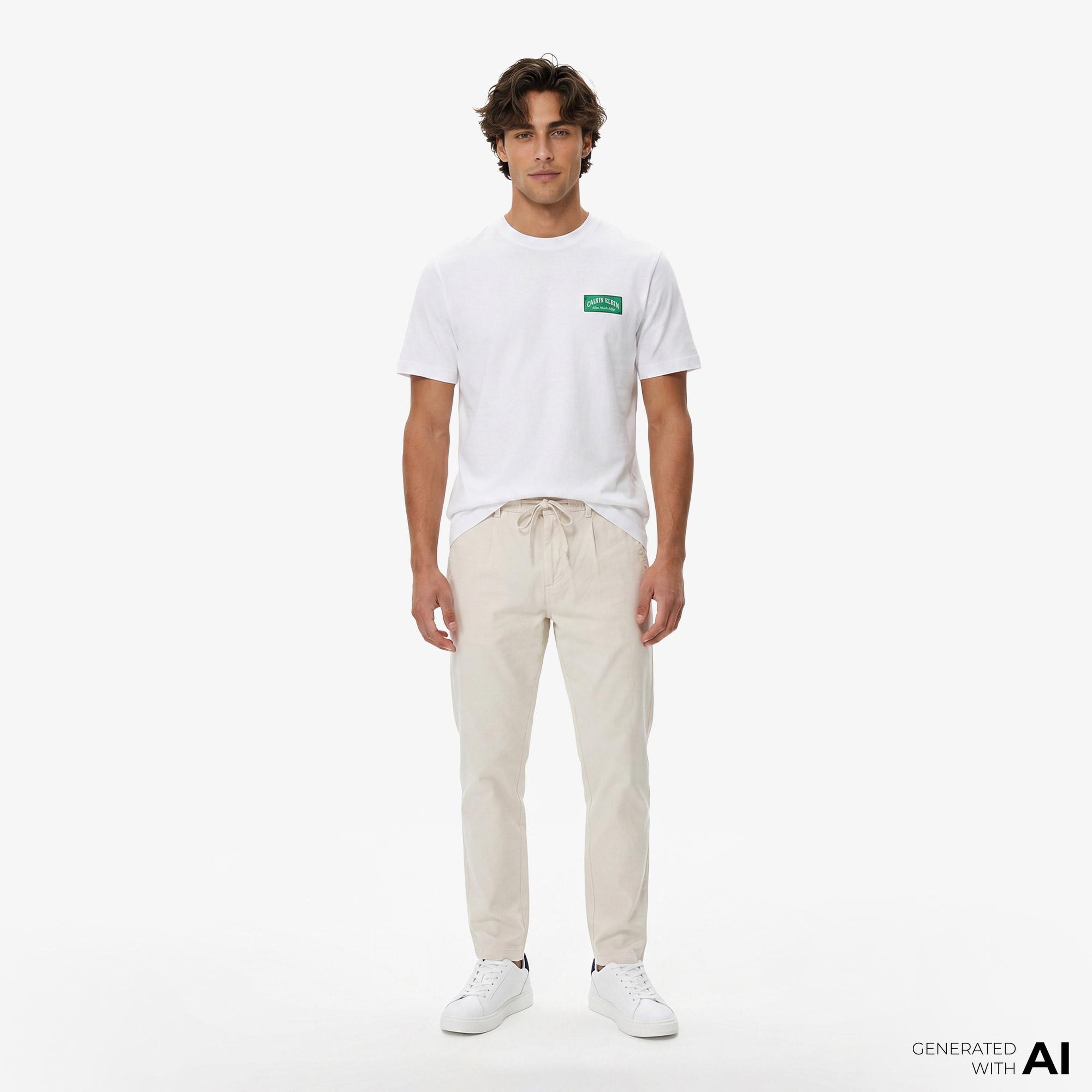 Calvin Klein Erkek Bej Pantolon