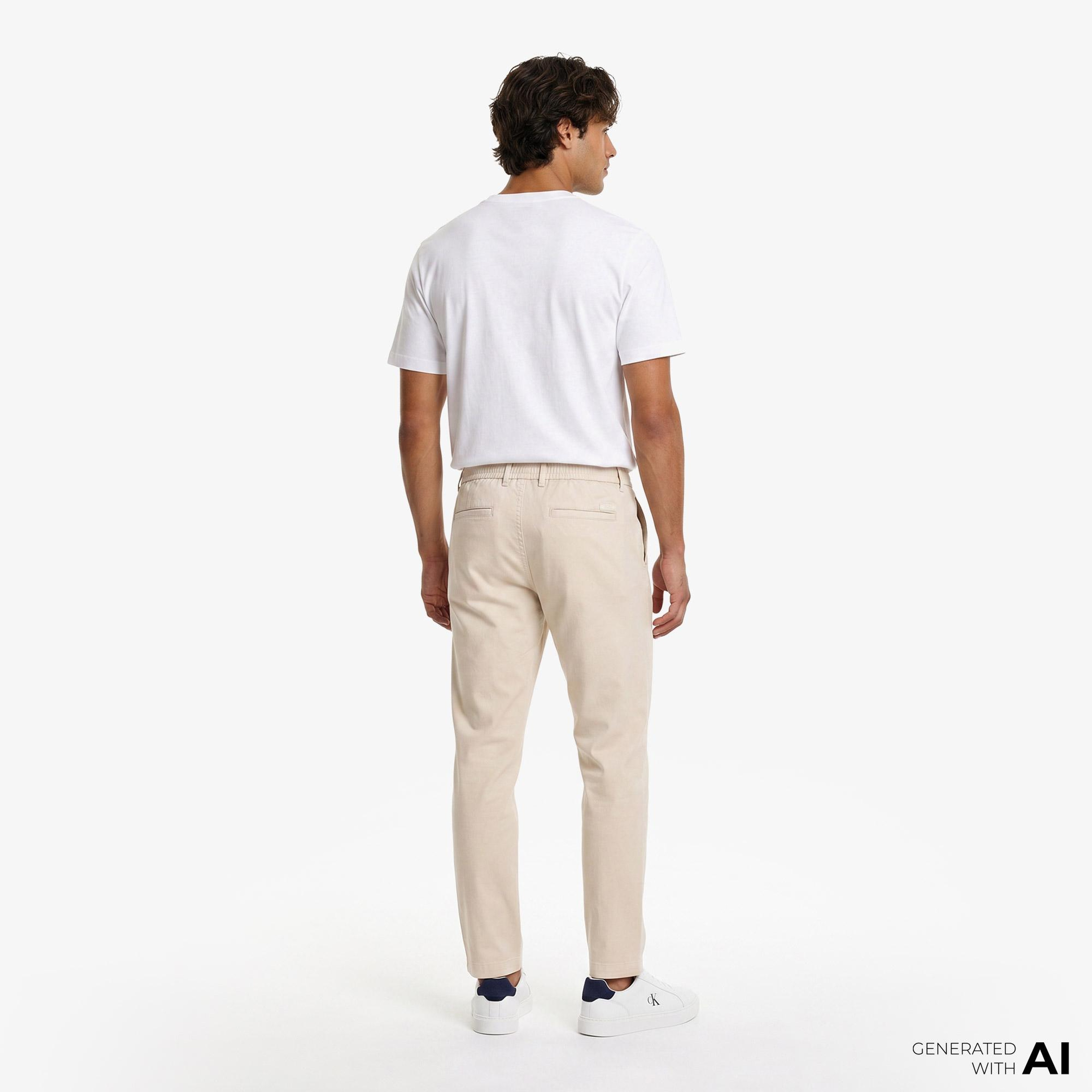 Calvin Klein Erkek Bej Pantolon