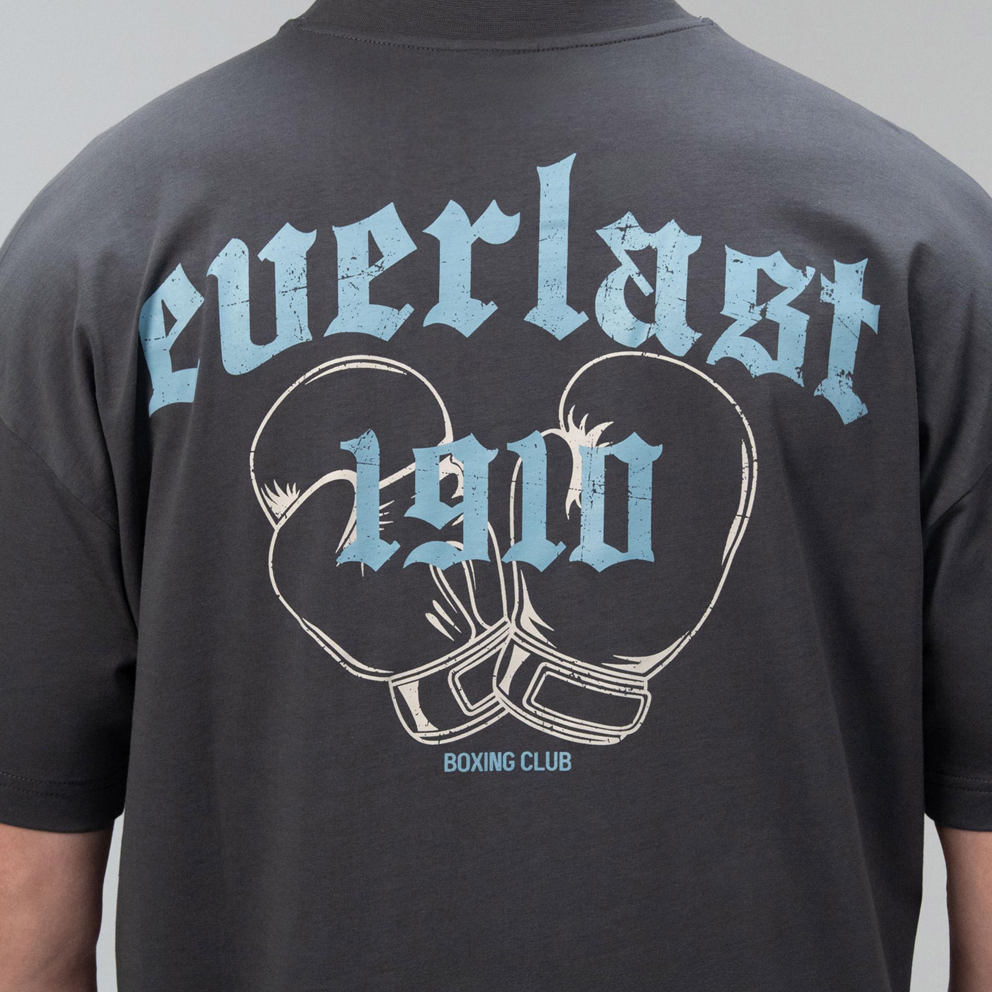 Everlast Graphic Collection Oversize Gri Erkek T-Shirt