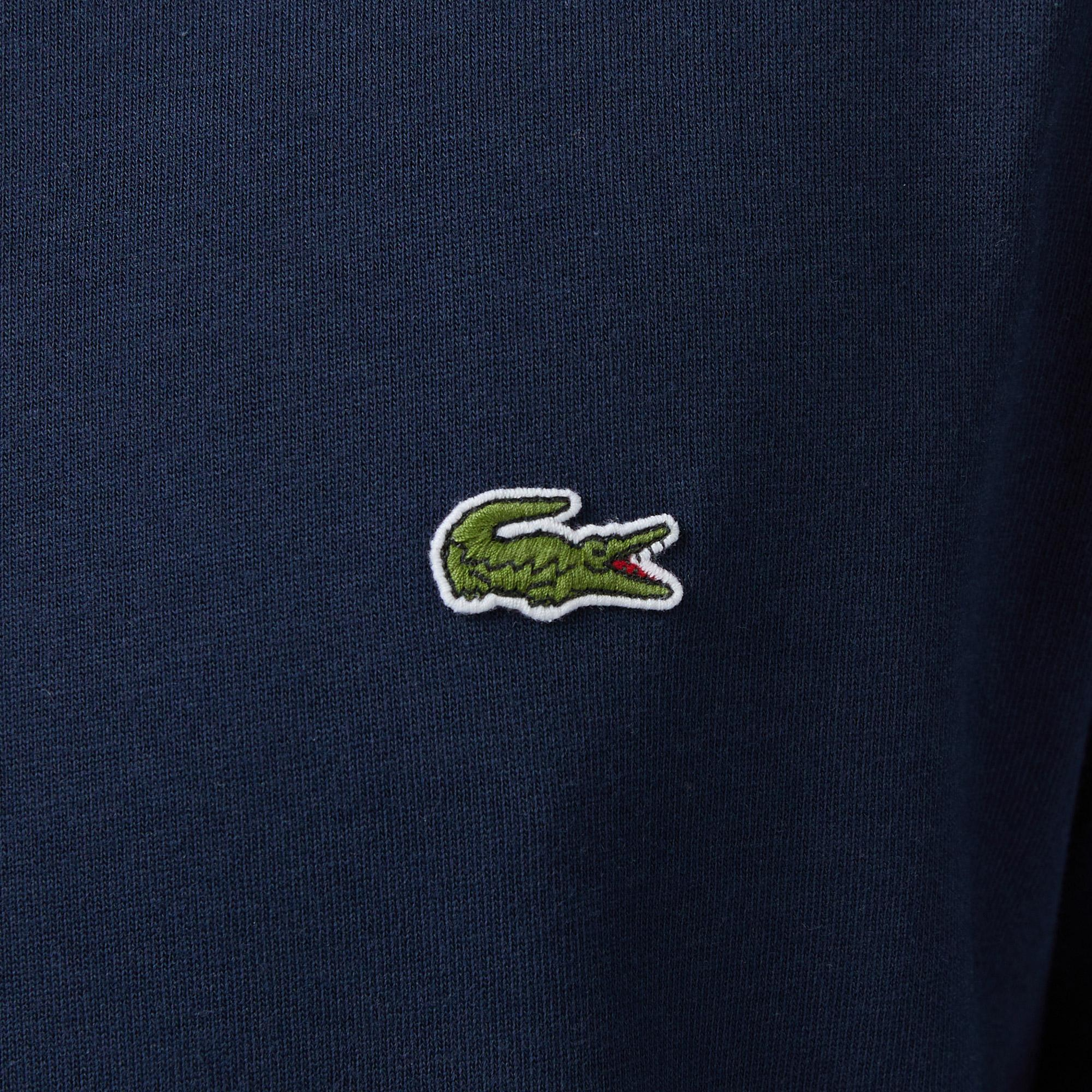 Erkek Regular Fit Bisiklet Yaka Renk Bloklu Lacivert T-Shirt