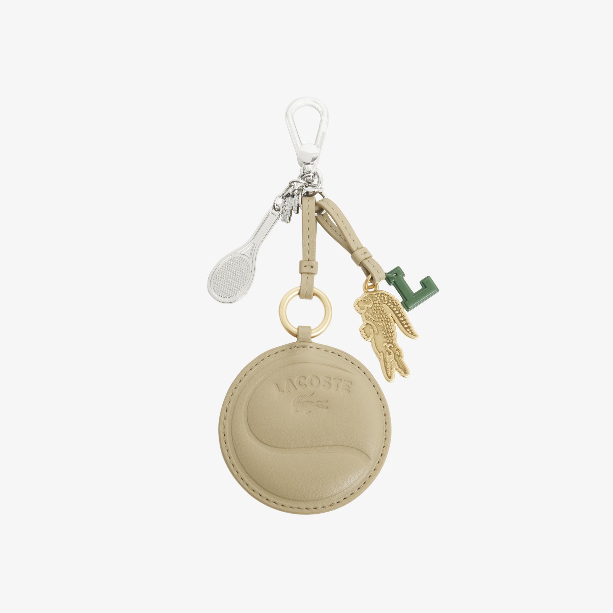 Tennis Racket Mirror L Charms Kadın Bej Anahtarlık