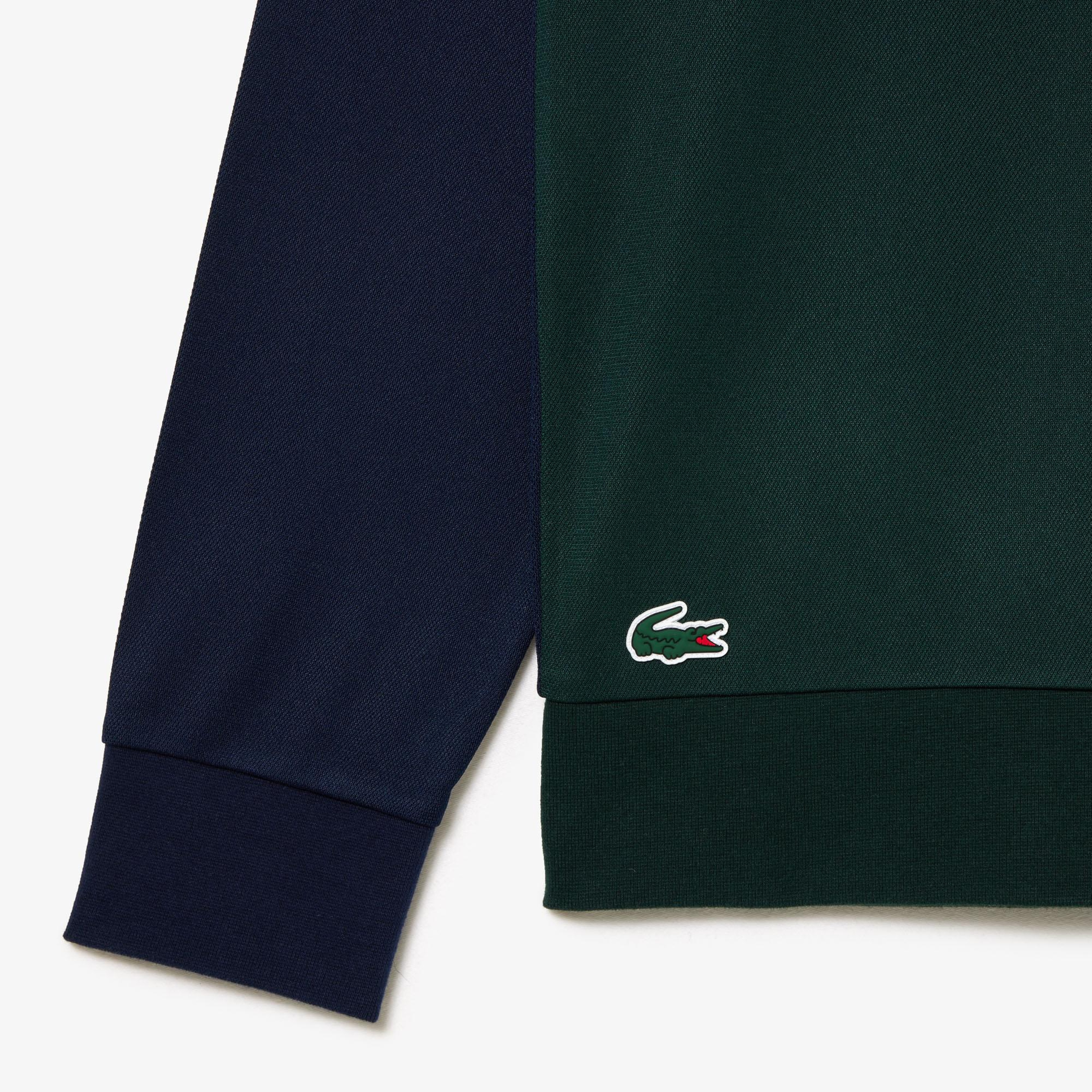 SPORT Erkek Classic Fit Bisiklet Yaka Baskılı Lacivert Sweatshirt