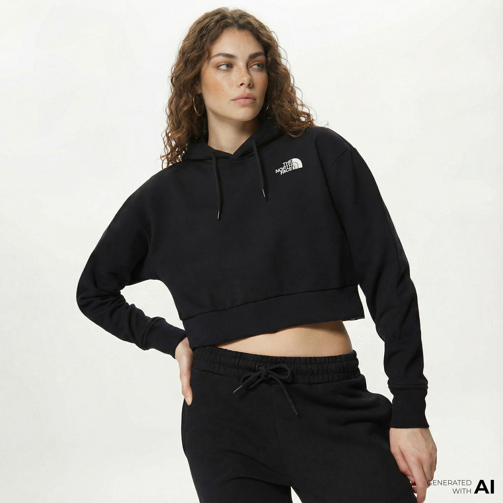 The North Face Trend Crop Kadın Siyah Sweatshirt