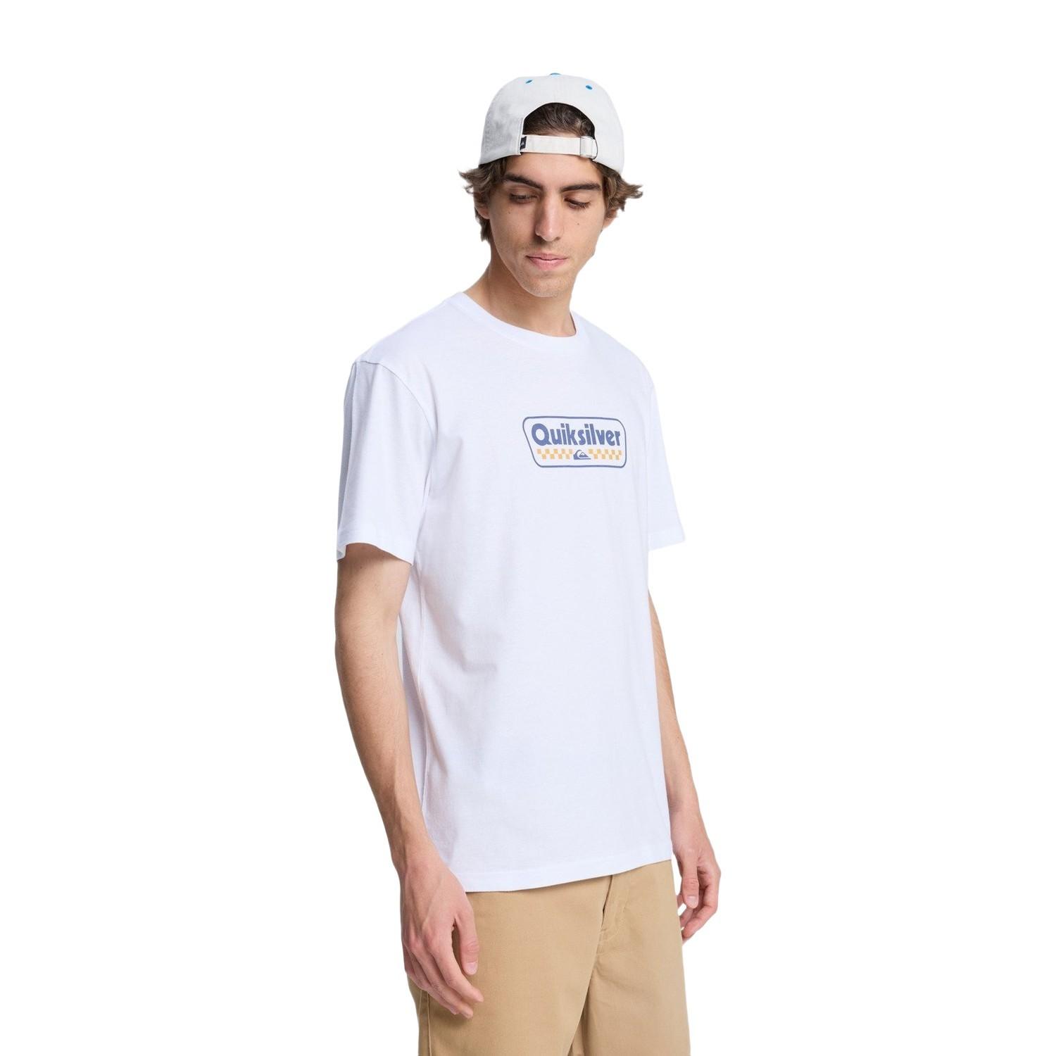 Quiksilver Ev Starting Gri Erkek Beyaz Tişört