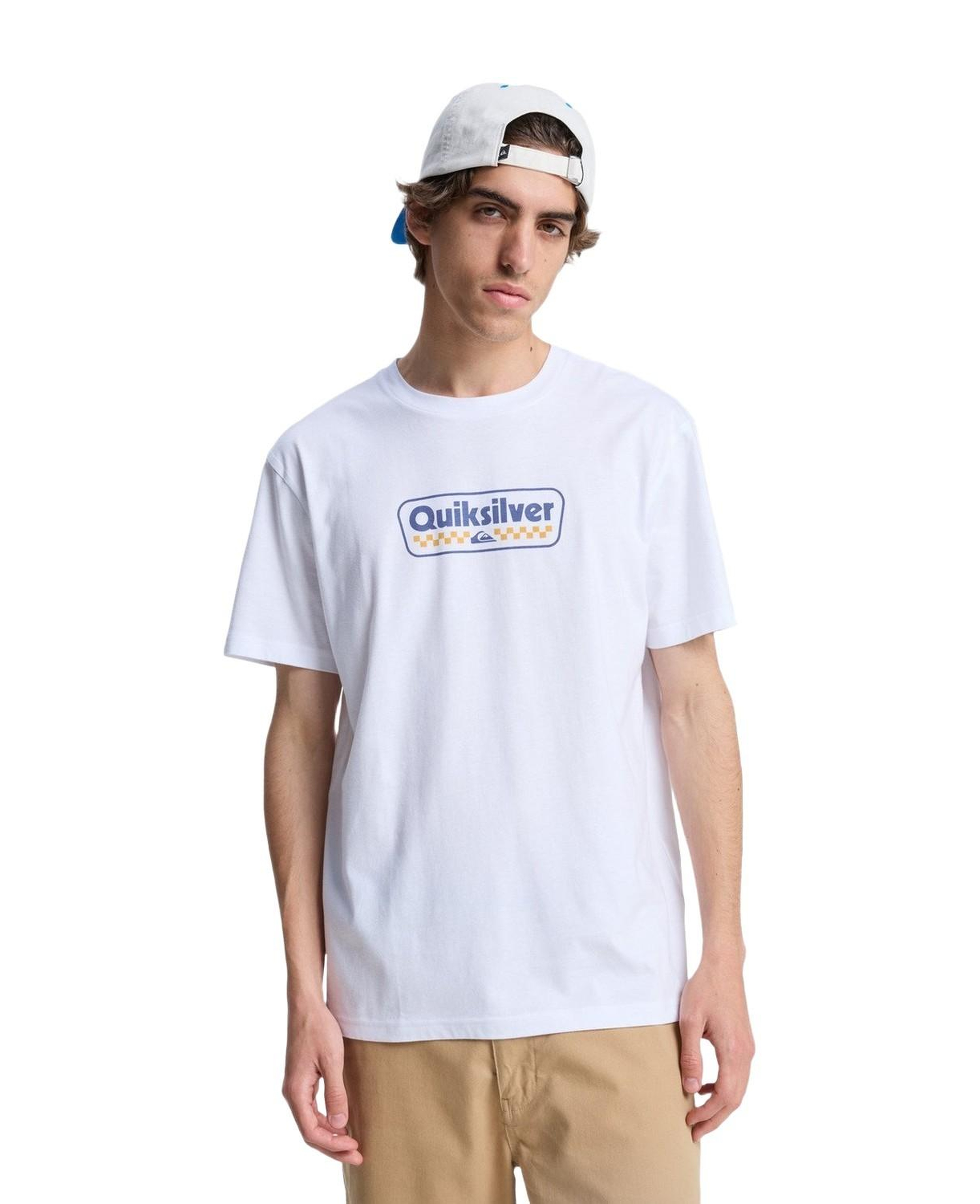 Quiksilver Ev Starting Gri Erkek Beyaz Tişört