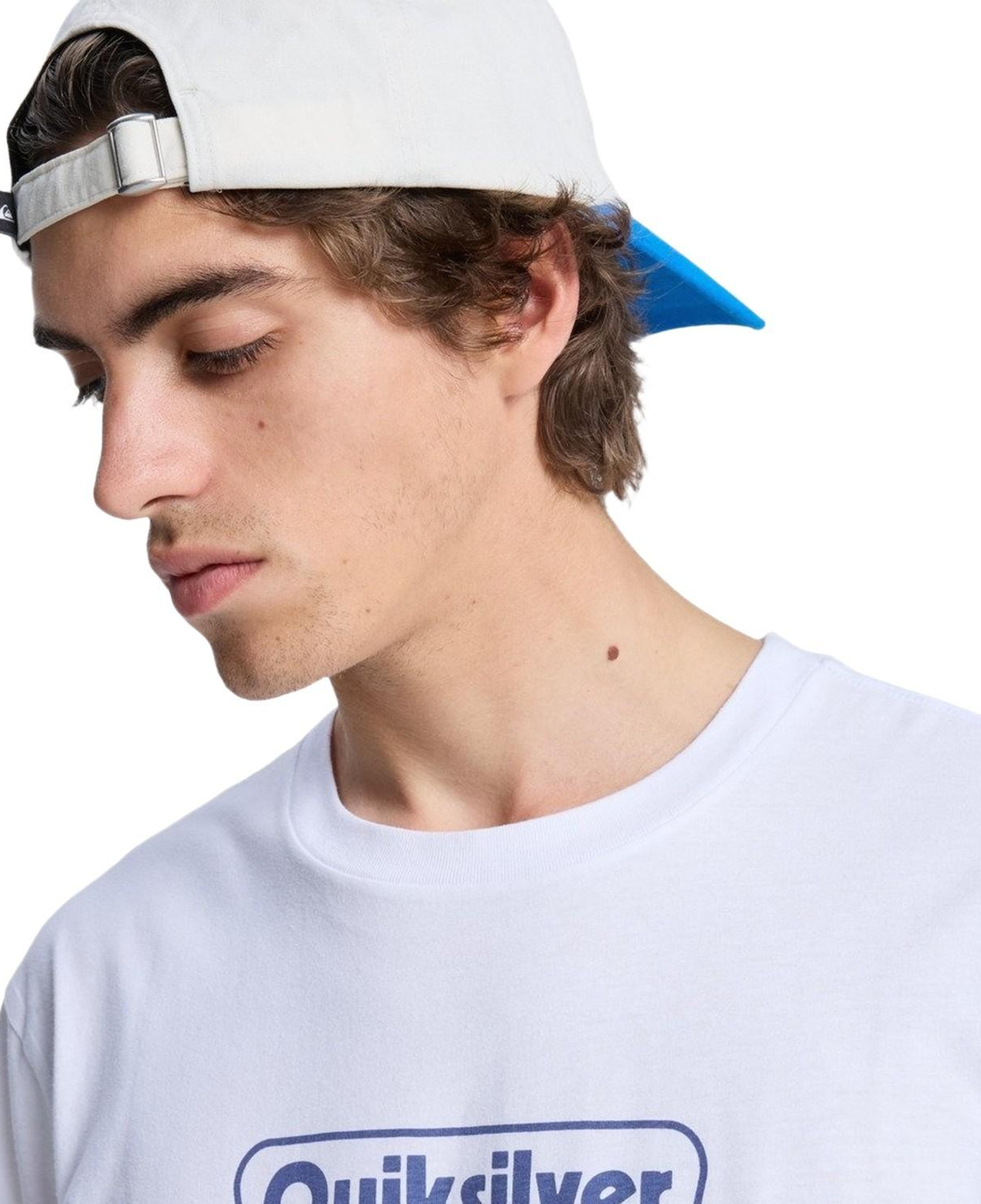 Quiksilver Ev Starting Gri Erkek Beyaz Tişört