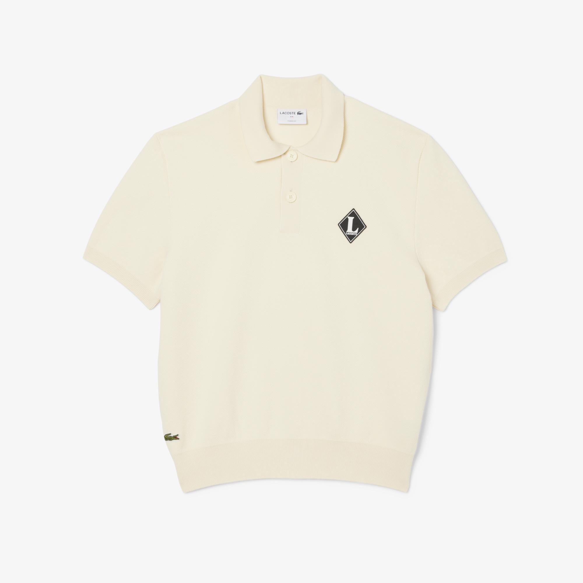 Erkek Classic Fit Kısa Kollu Polo Yaka Krem Triko