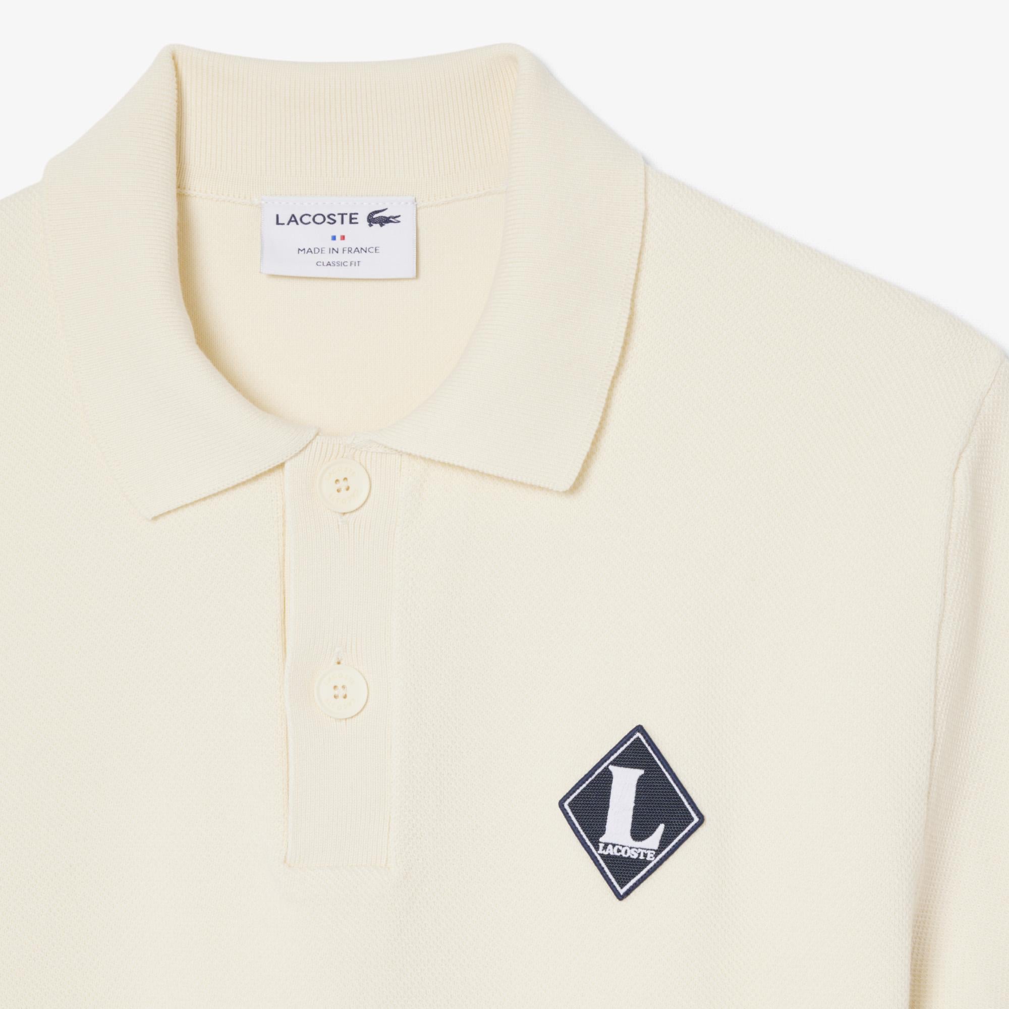 Erkek Classic Fit Kısa Kollu Polo Yaka Krem Triko