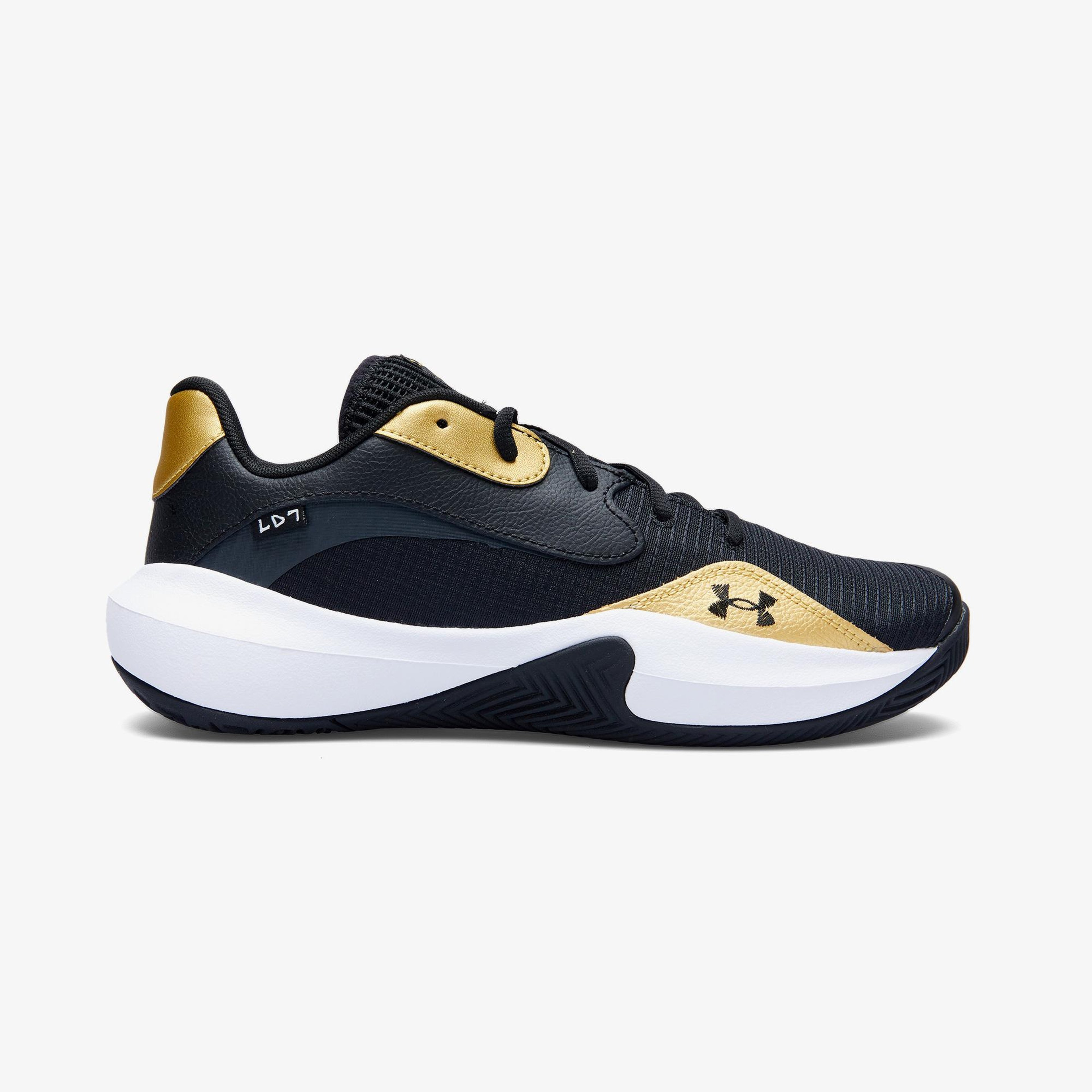 Under Armour Lockdown 7 Low Erkek Siyah Basketbol Ayakkabısı