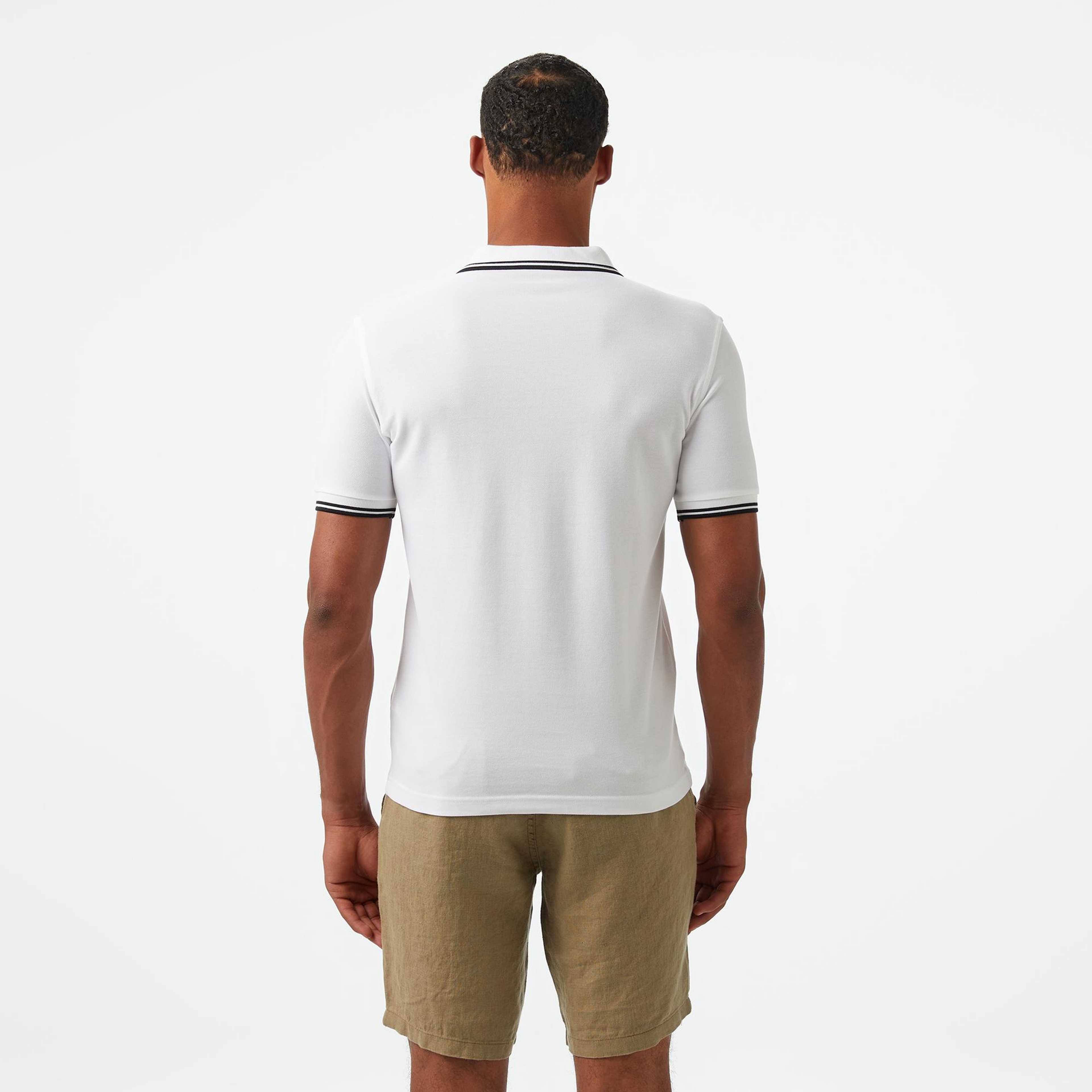 Fred Perry The Twin Tipped Erkek Beyaz Polo