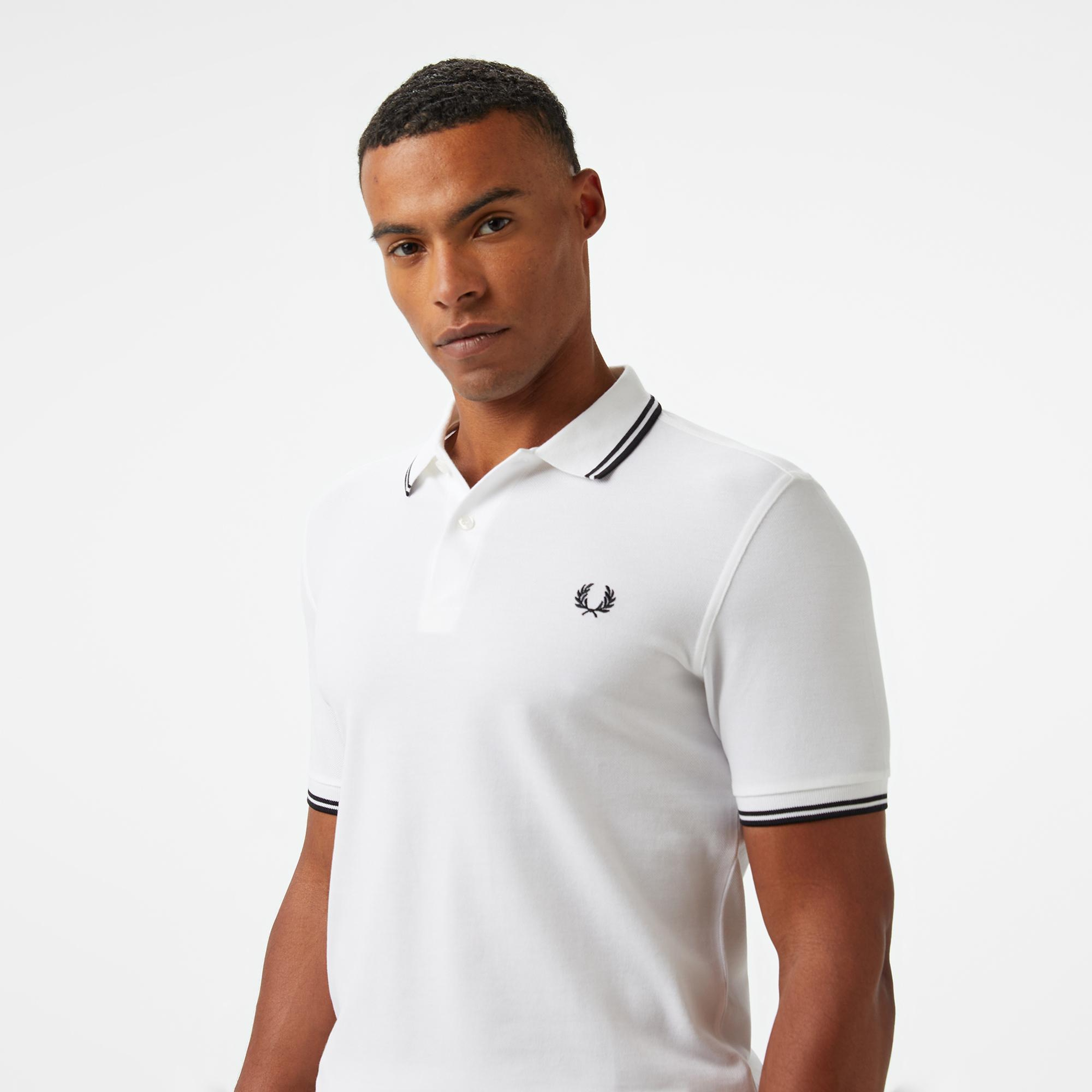 Fred Perry The Twin Tipped Erkek Beyaz Polo