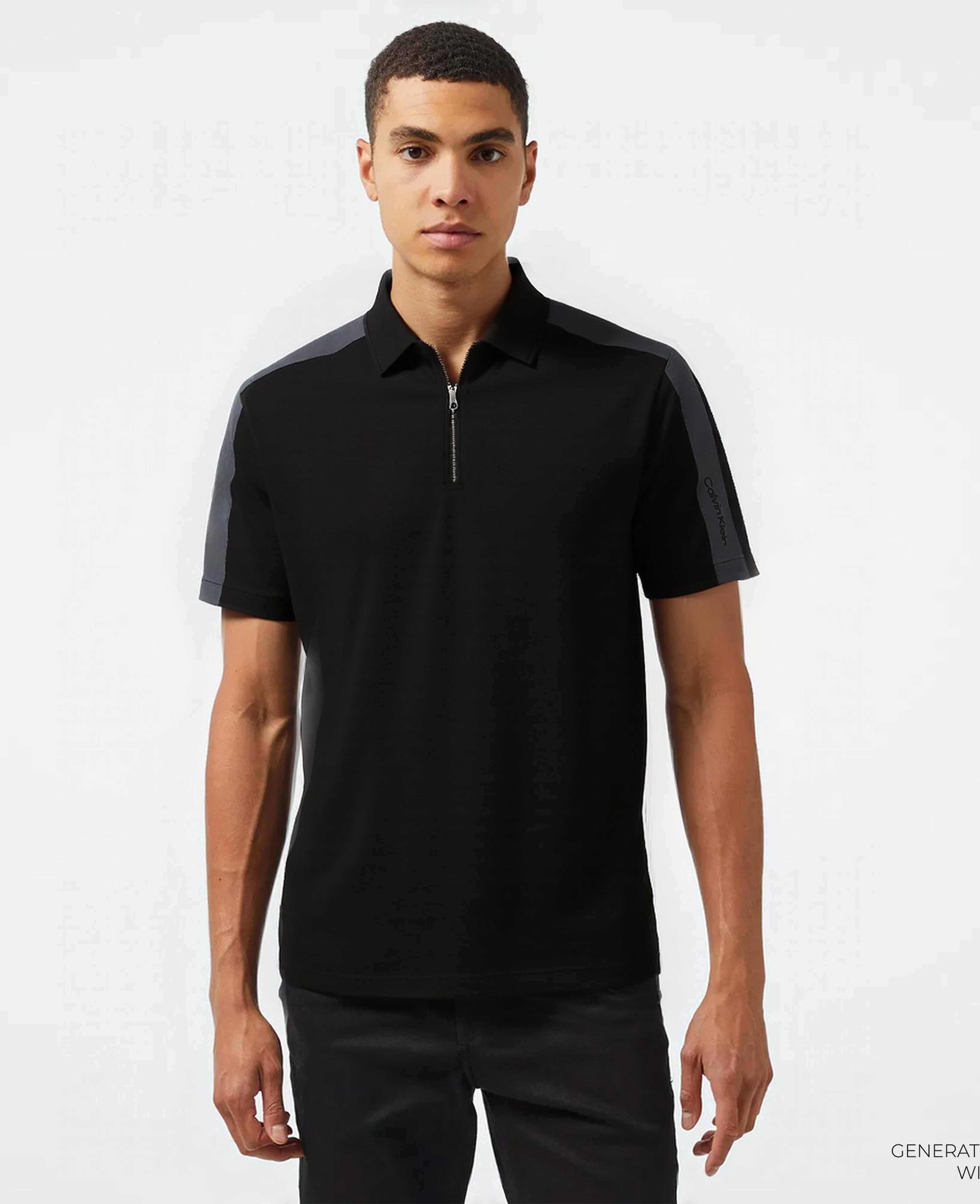 Calvin Klein Logo Tape Erkek Siyah Polo