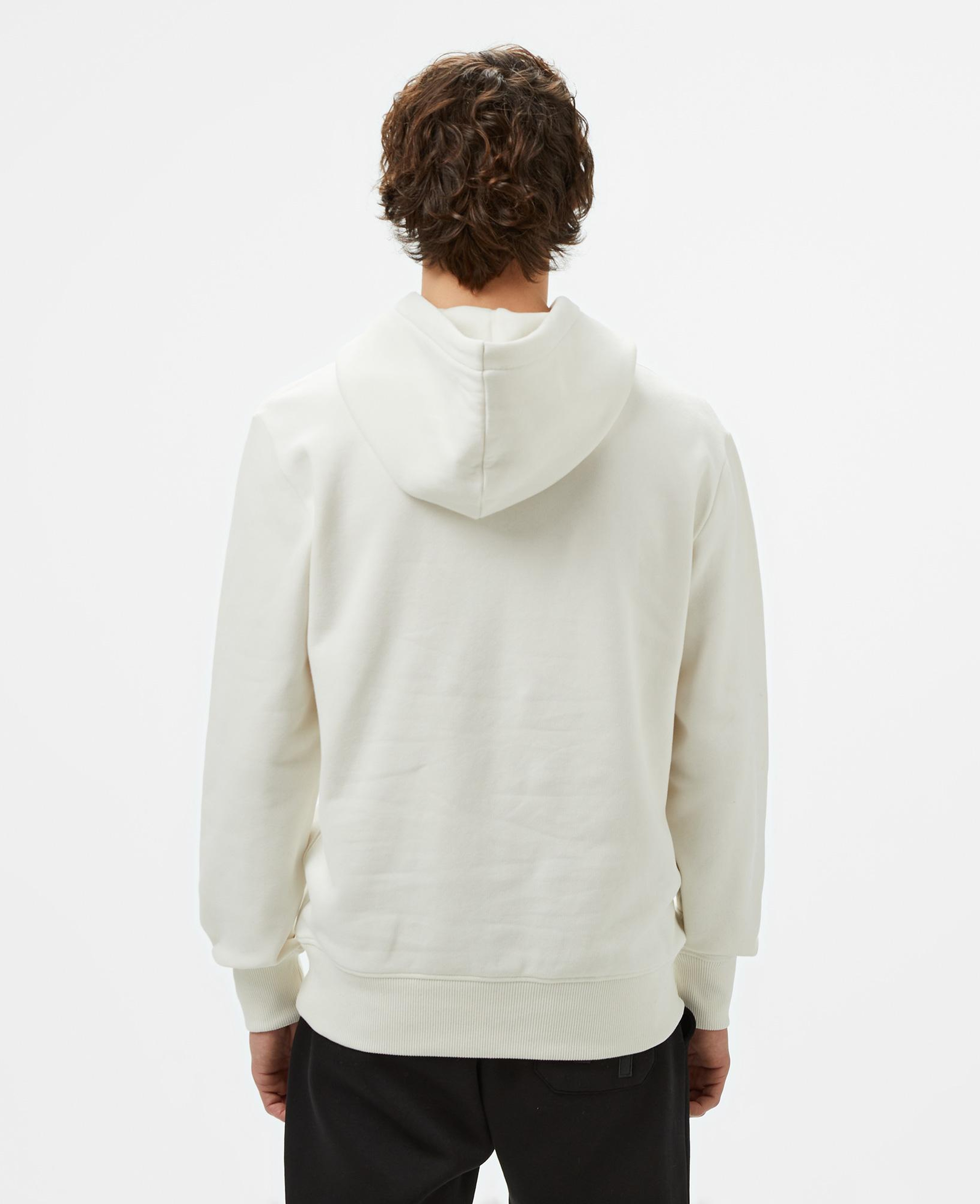 Calvin Klein Jeans Chenılle Monologo Erkek Beyaz Hoodie