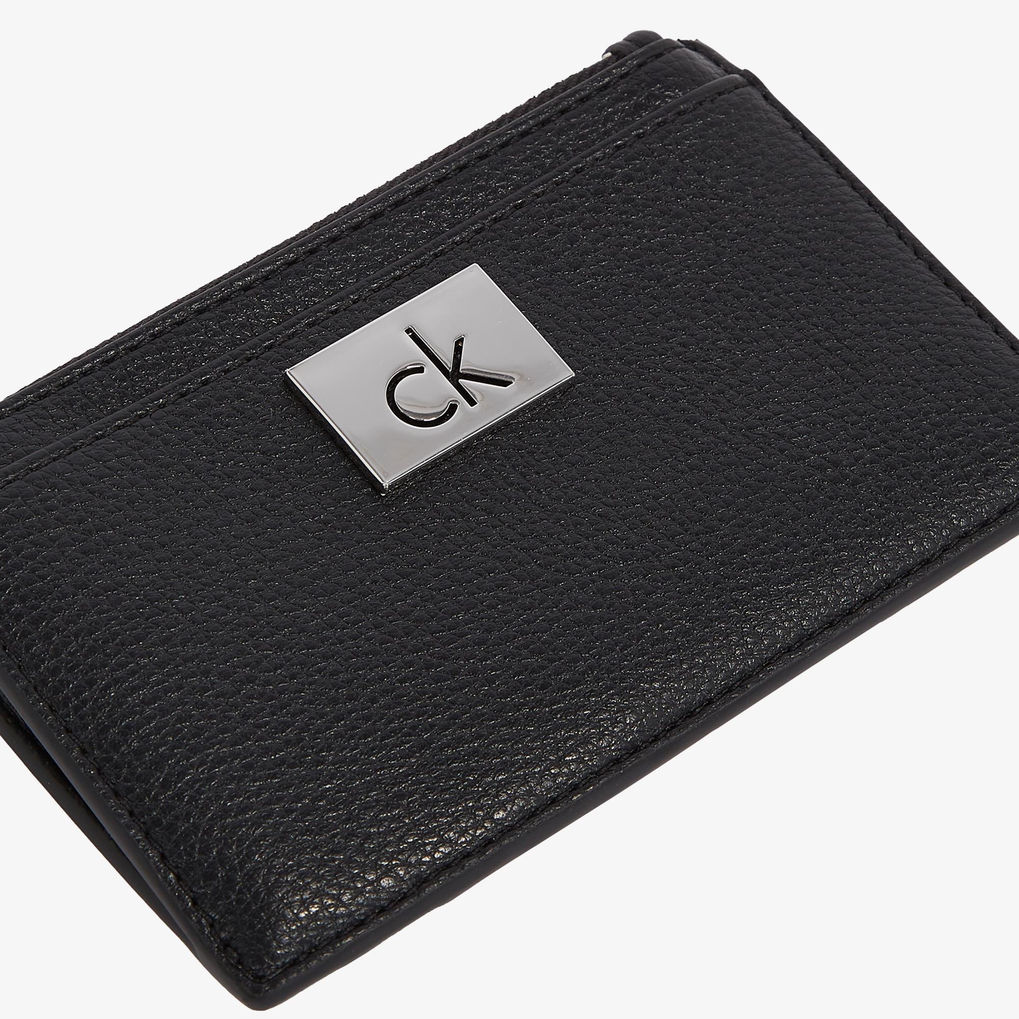 Calvin Klein Plaque Kadın Siyah Cüzdan