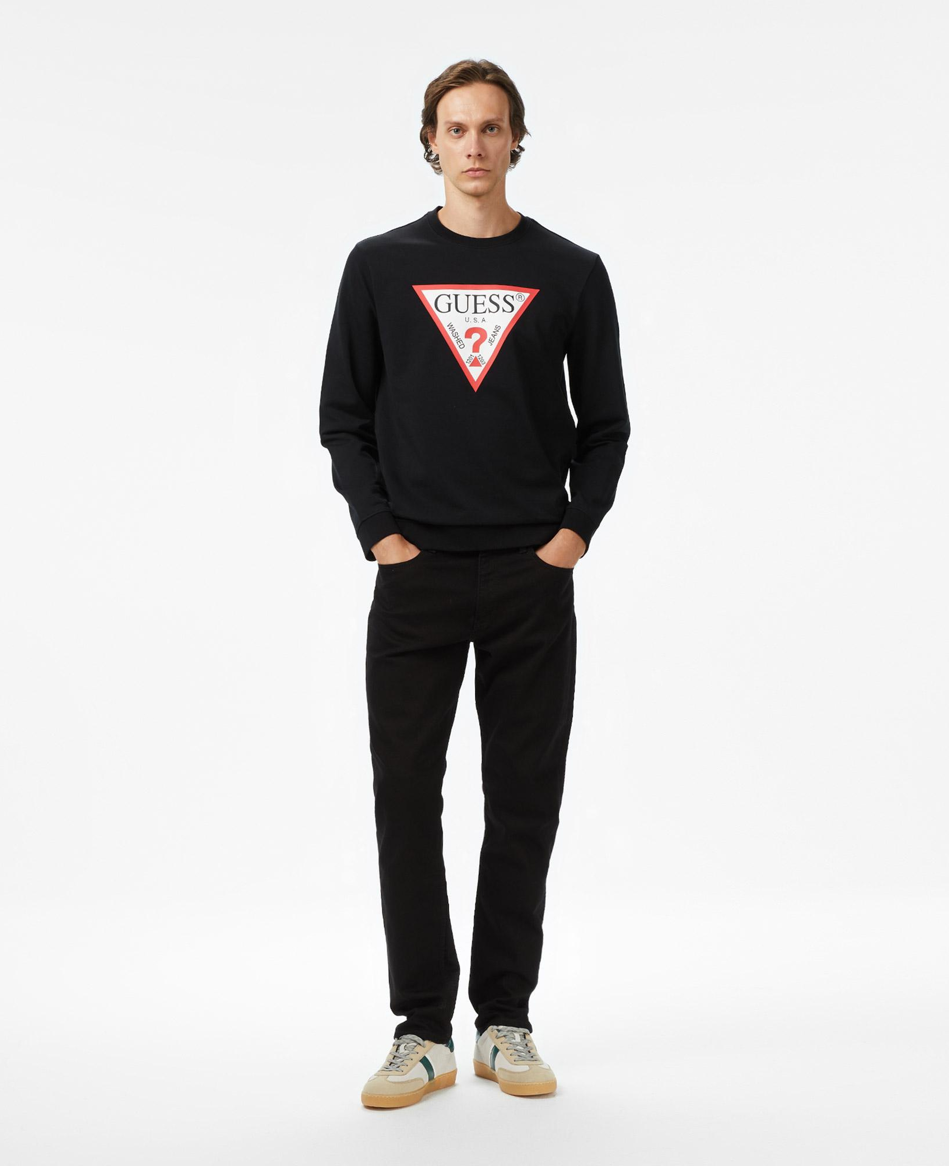 Guess Erkek Siyah Sweatshirt