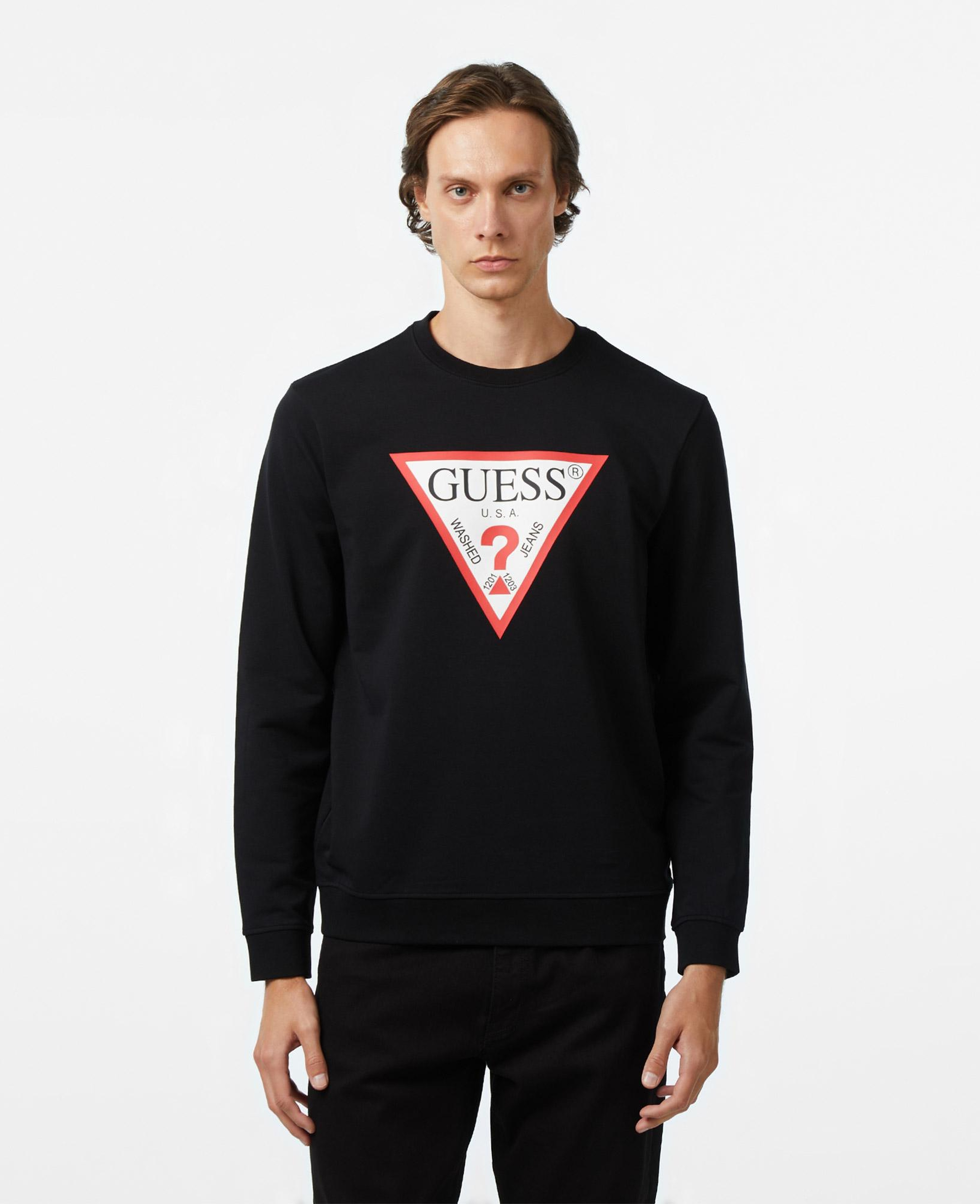 Guess Erkek Siyah Sweatshirt