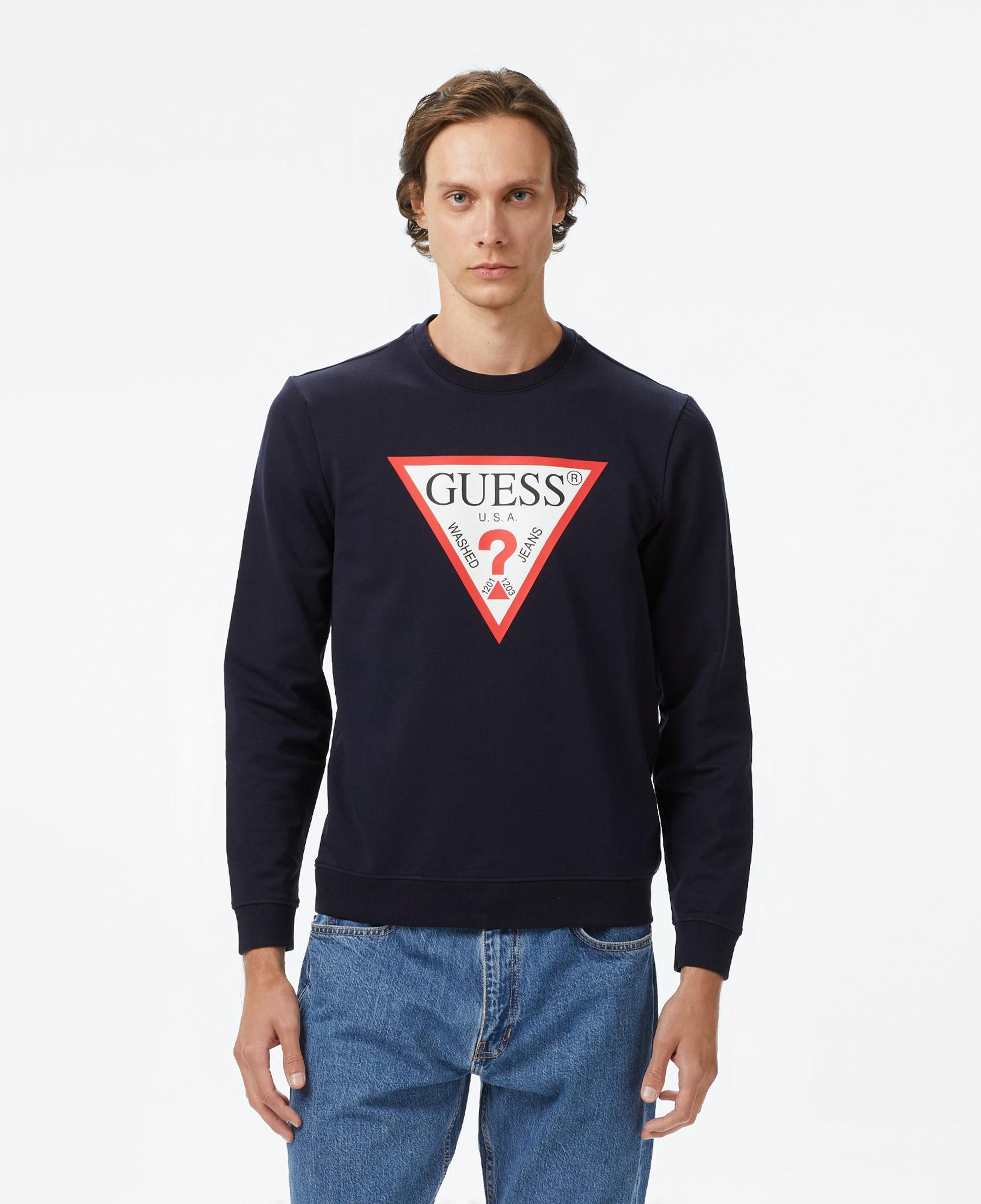 Guess Erkek Lacivert Sweatshirt
