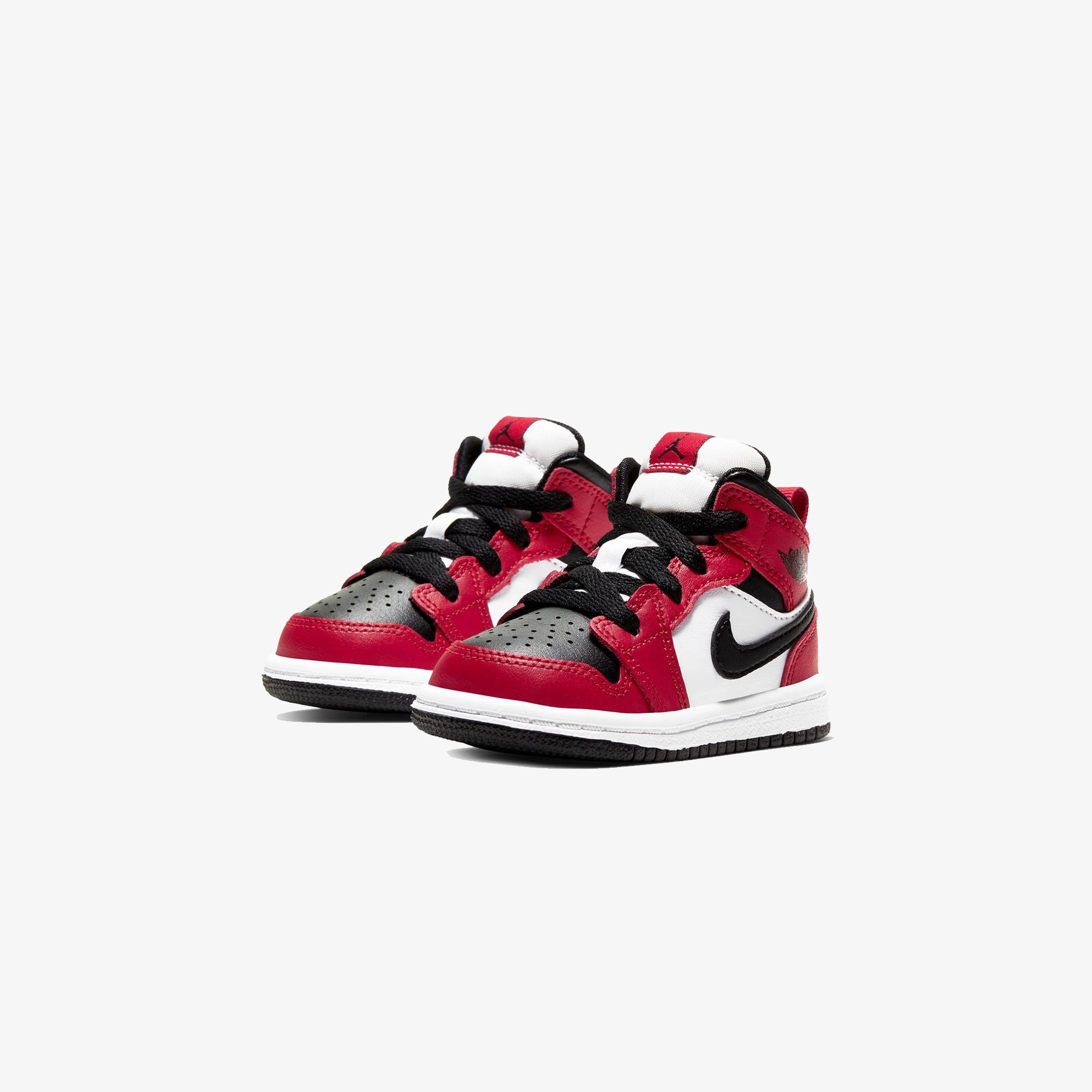 Jordan 1 Mid Çocuk Kırmızı Spor Ayakkabı