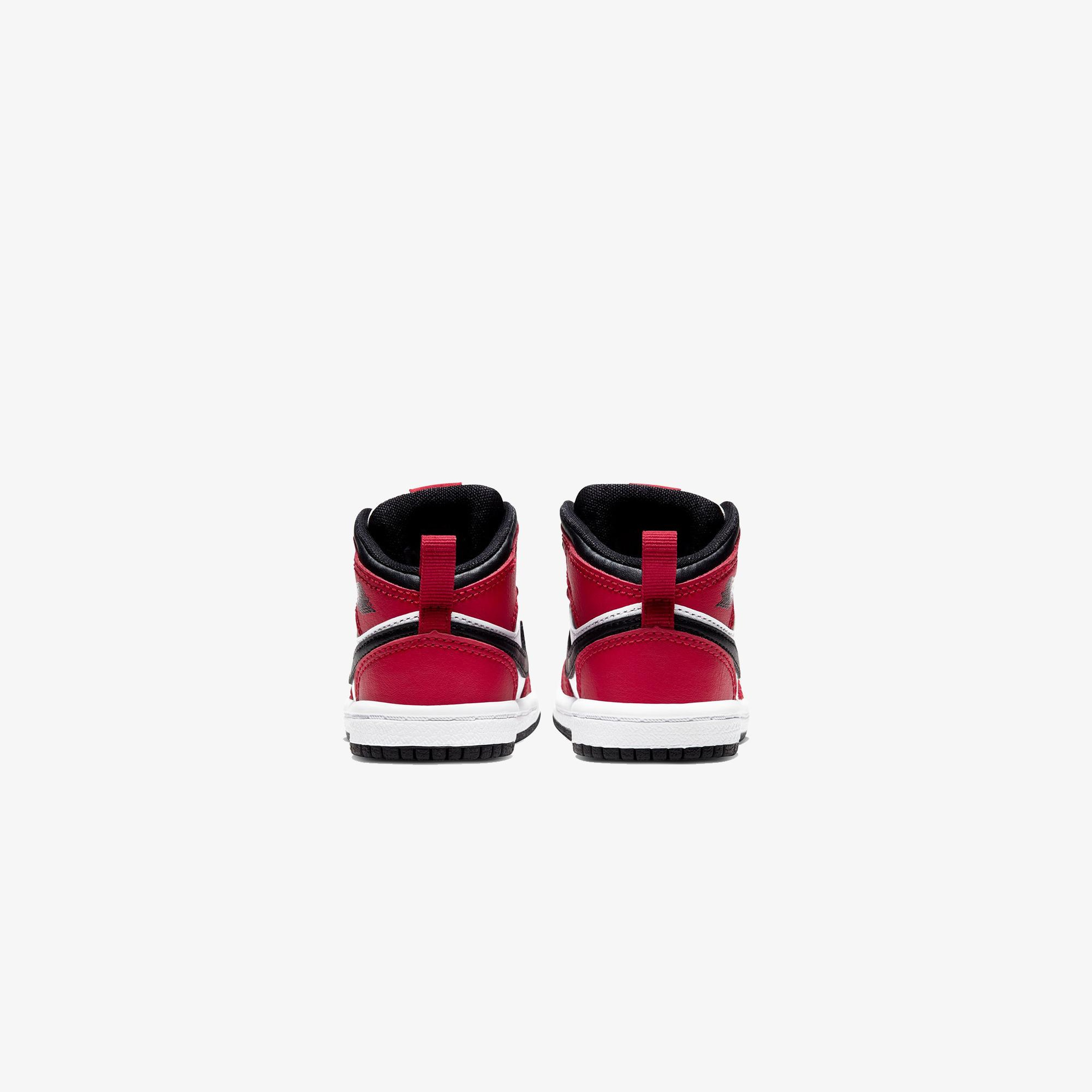 Jordan 1 Mid Çocuk Kırmızı Spor Ayakkabı