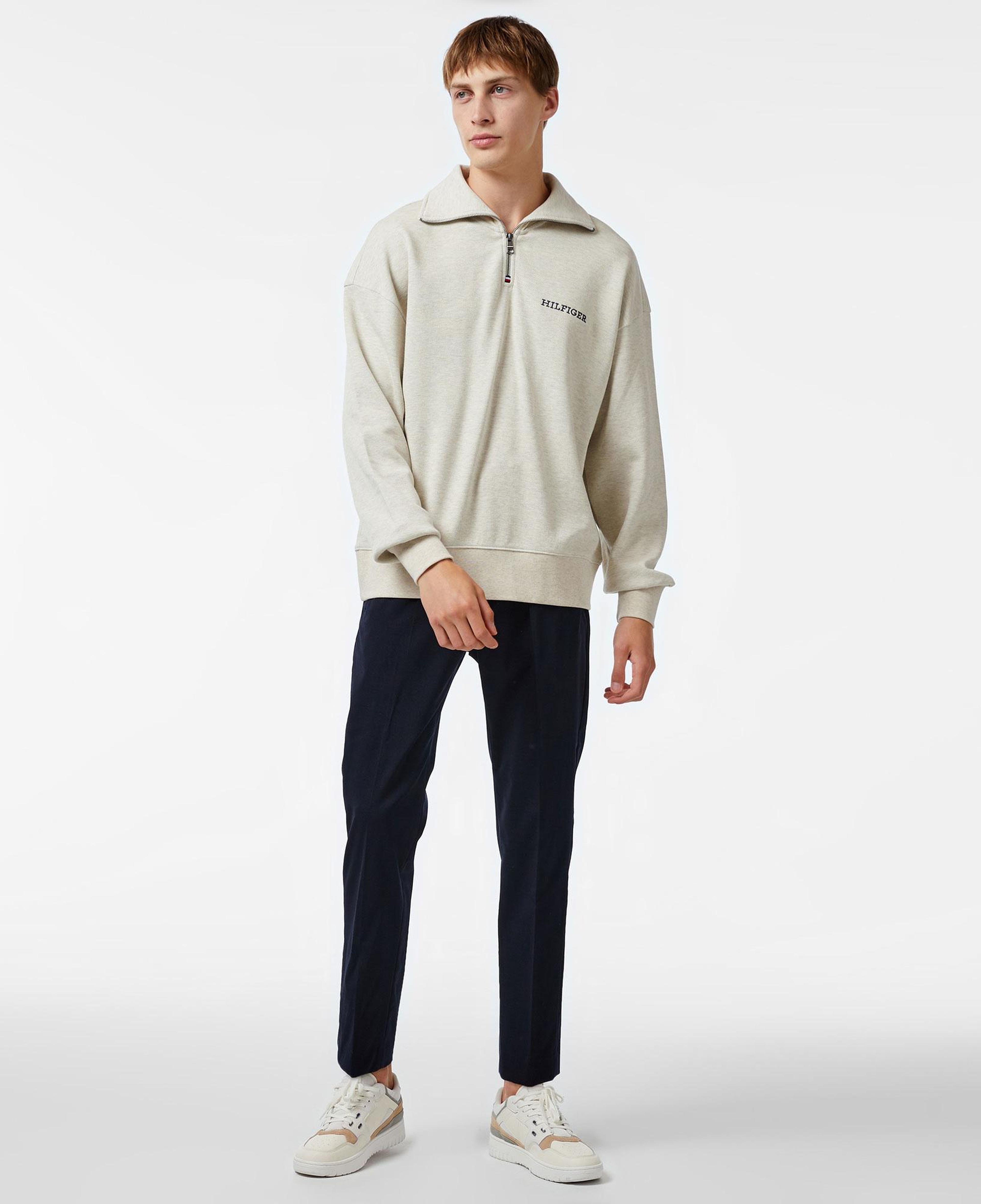 Tommy Hilfiger Erkek Beyaz Sweatshirt