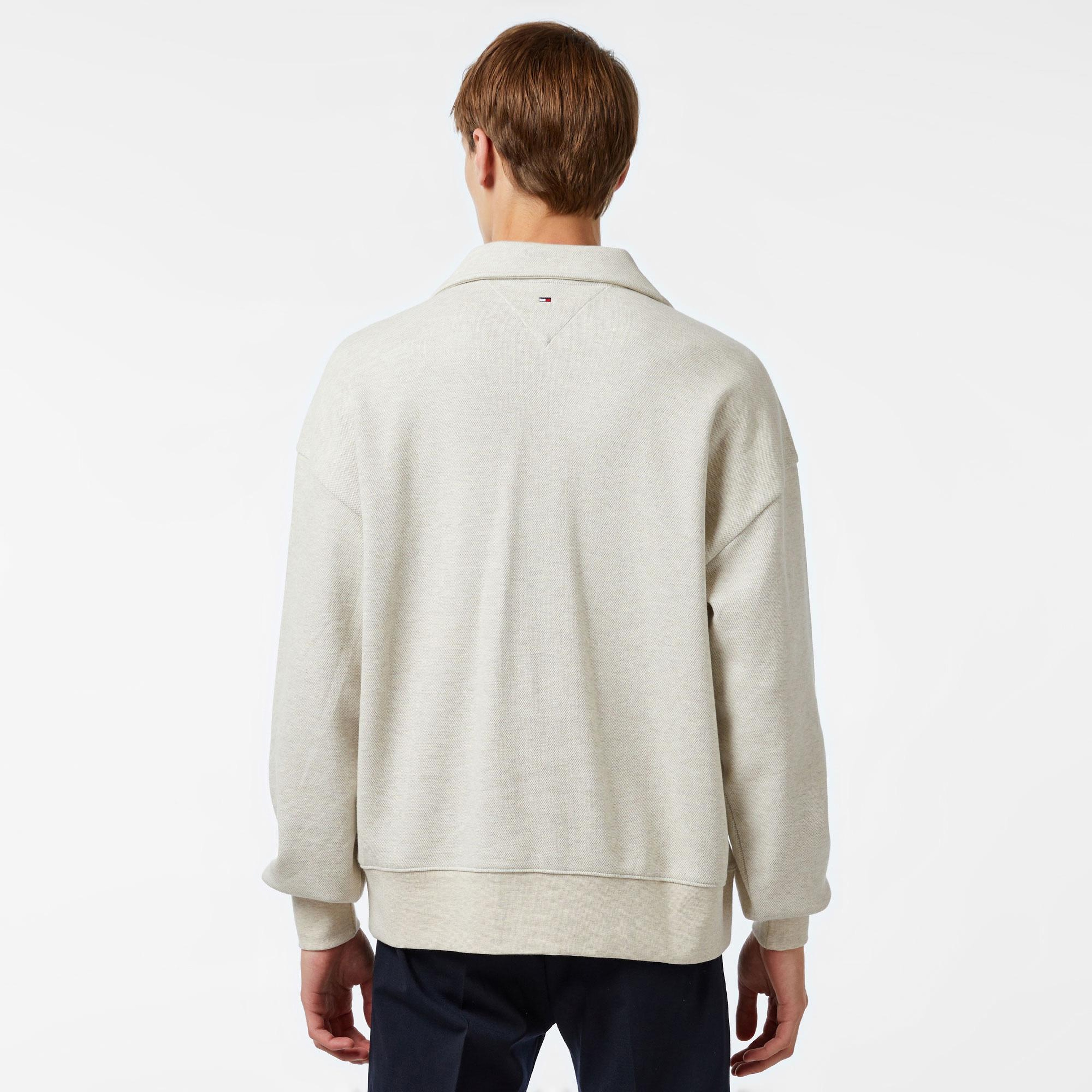 Tommy Hilfiger Erkek Beyaz Sweatshirt