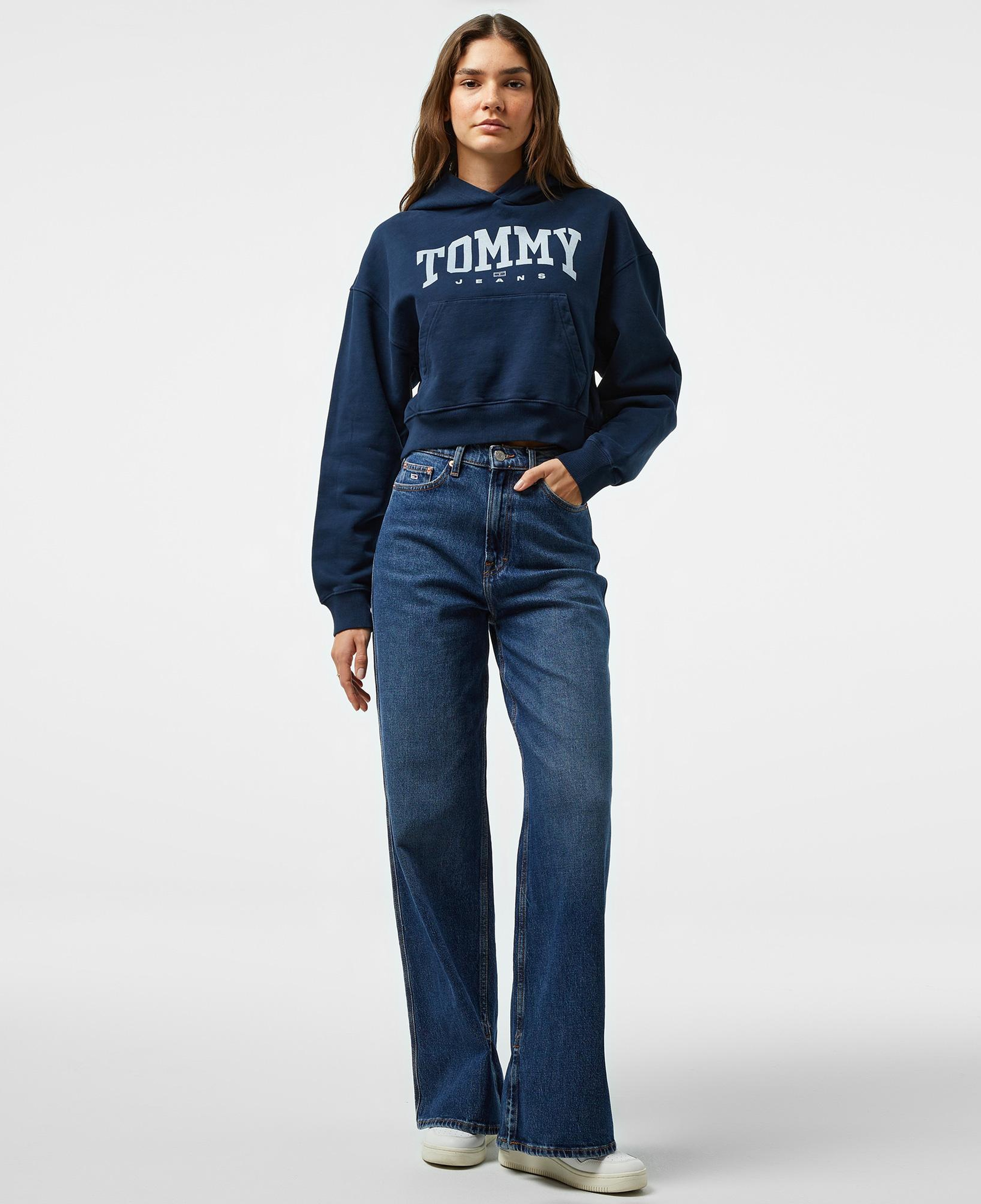 Tommy Hilfiger Jeans Varsity 1 Kadın Lacivert Hoodie