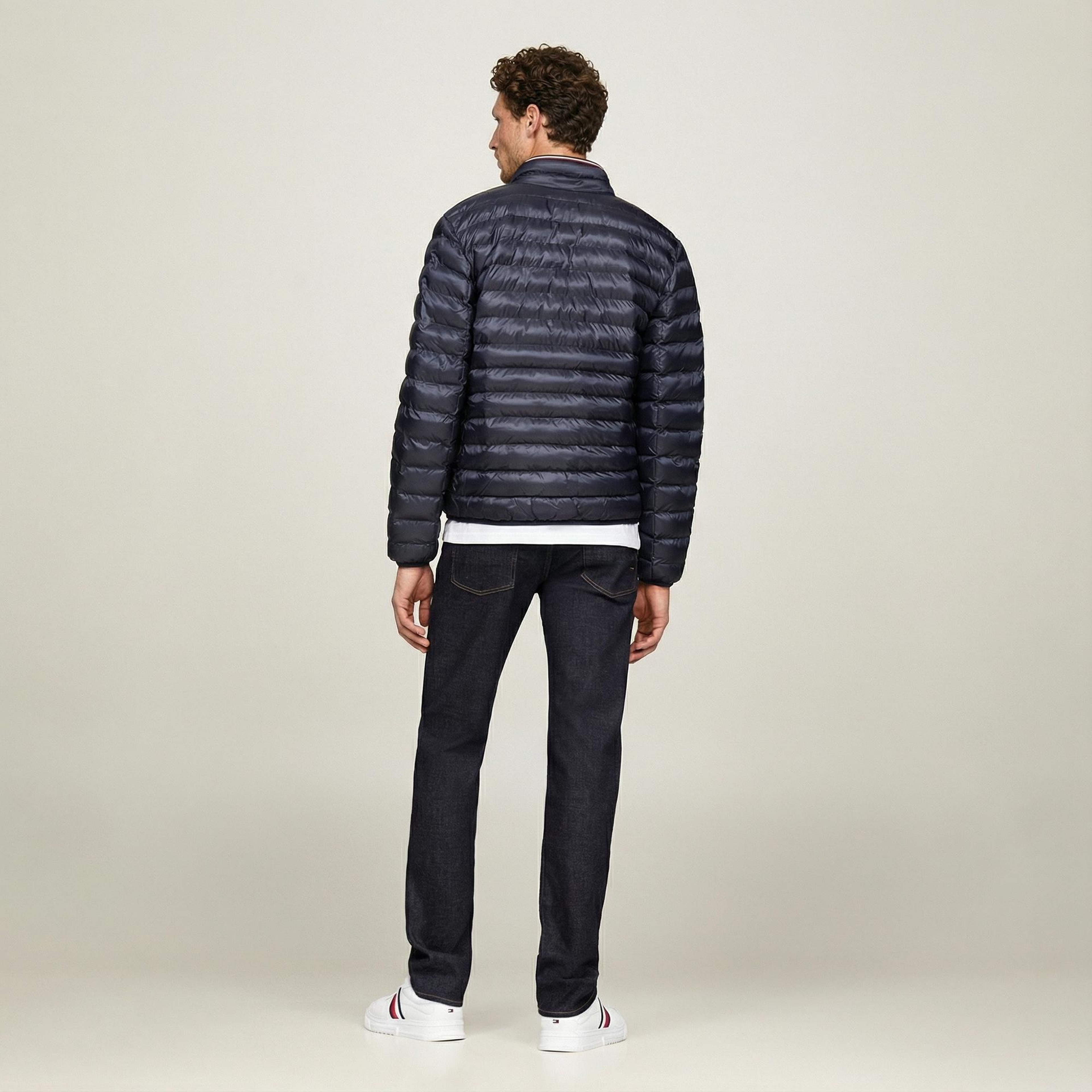 Tommy Hilfiger Erkek Mavi Mont