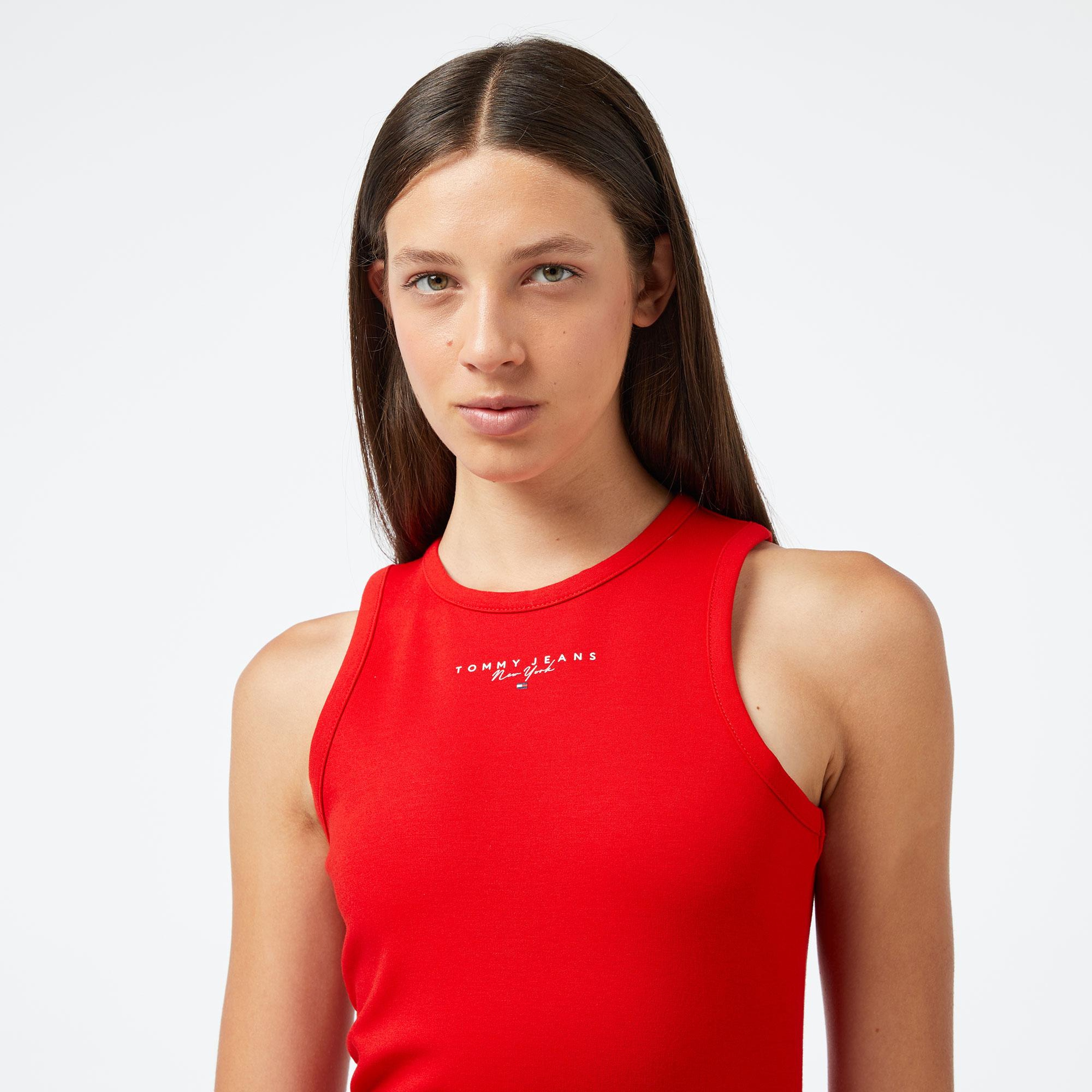 Tommy Hilfiger Kadın Kırmızı Elbise