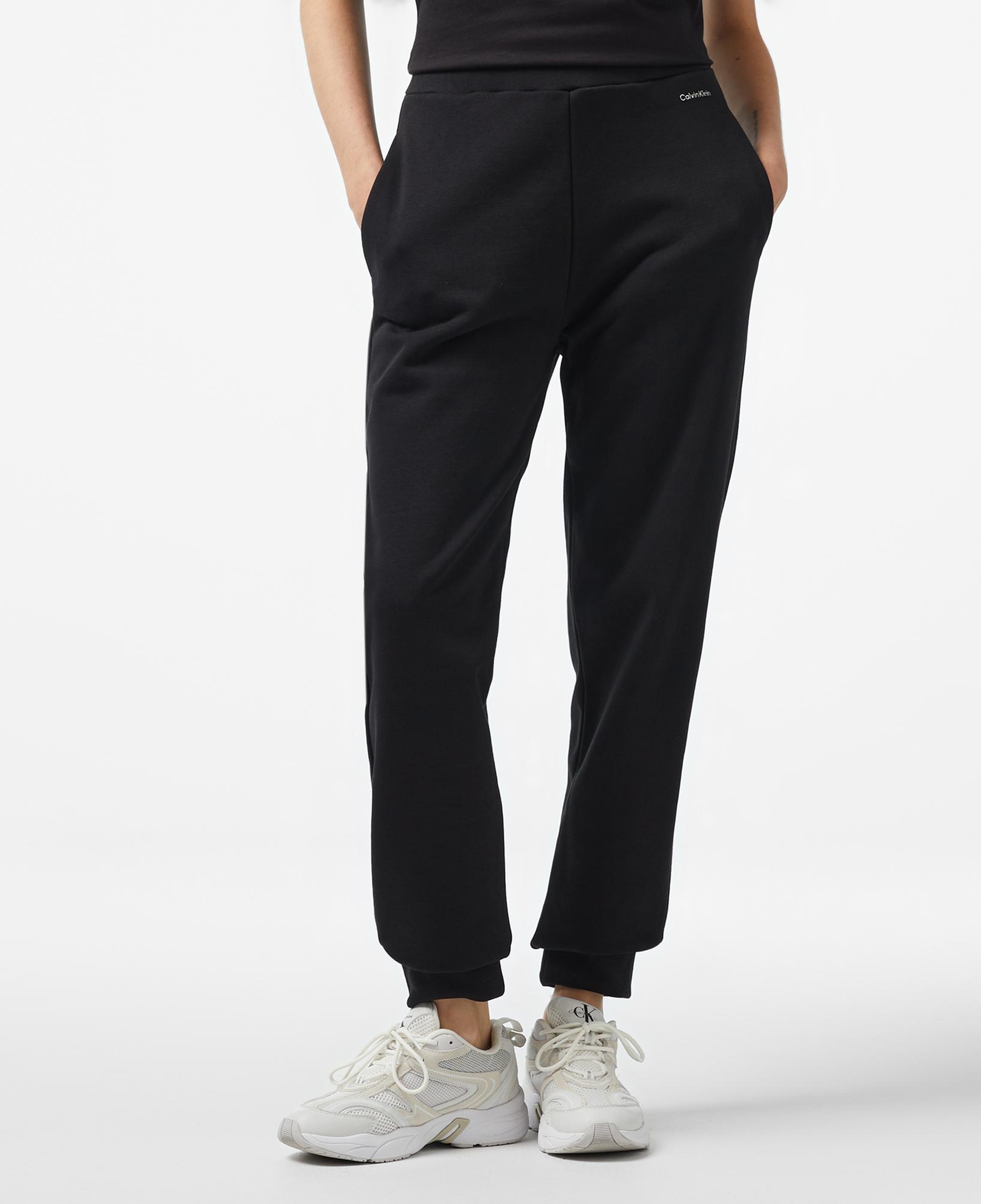 Calvin Klein Nano Logo Relaxed Kadın Siyah Eşofman Altı