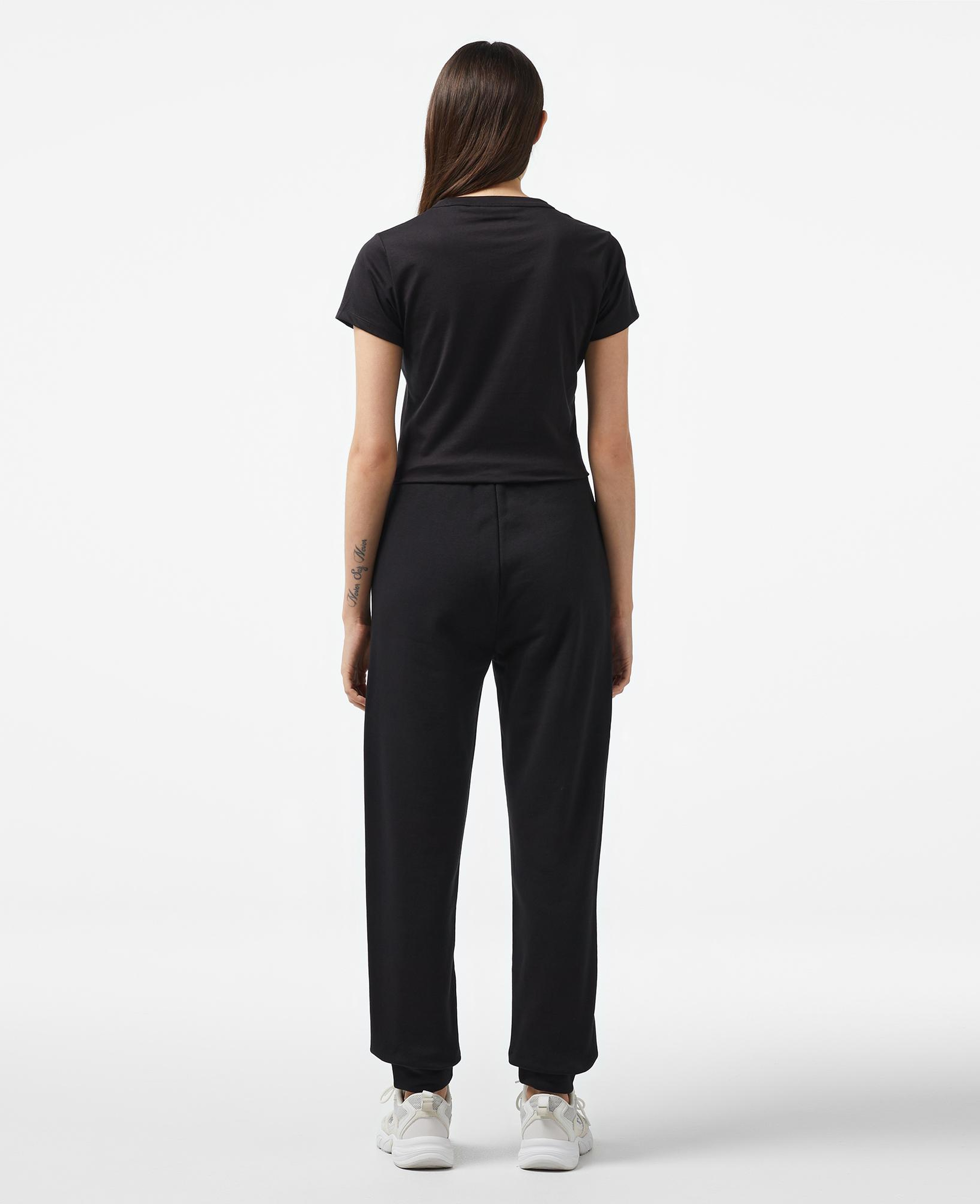Calvin Klein Nano Logo Relaxed Kadın Siyah Eşofman Altı