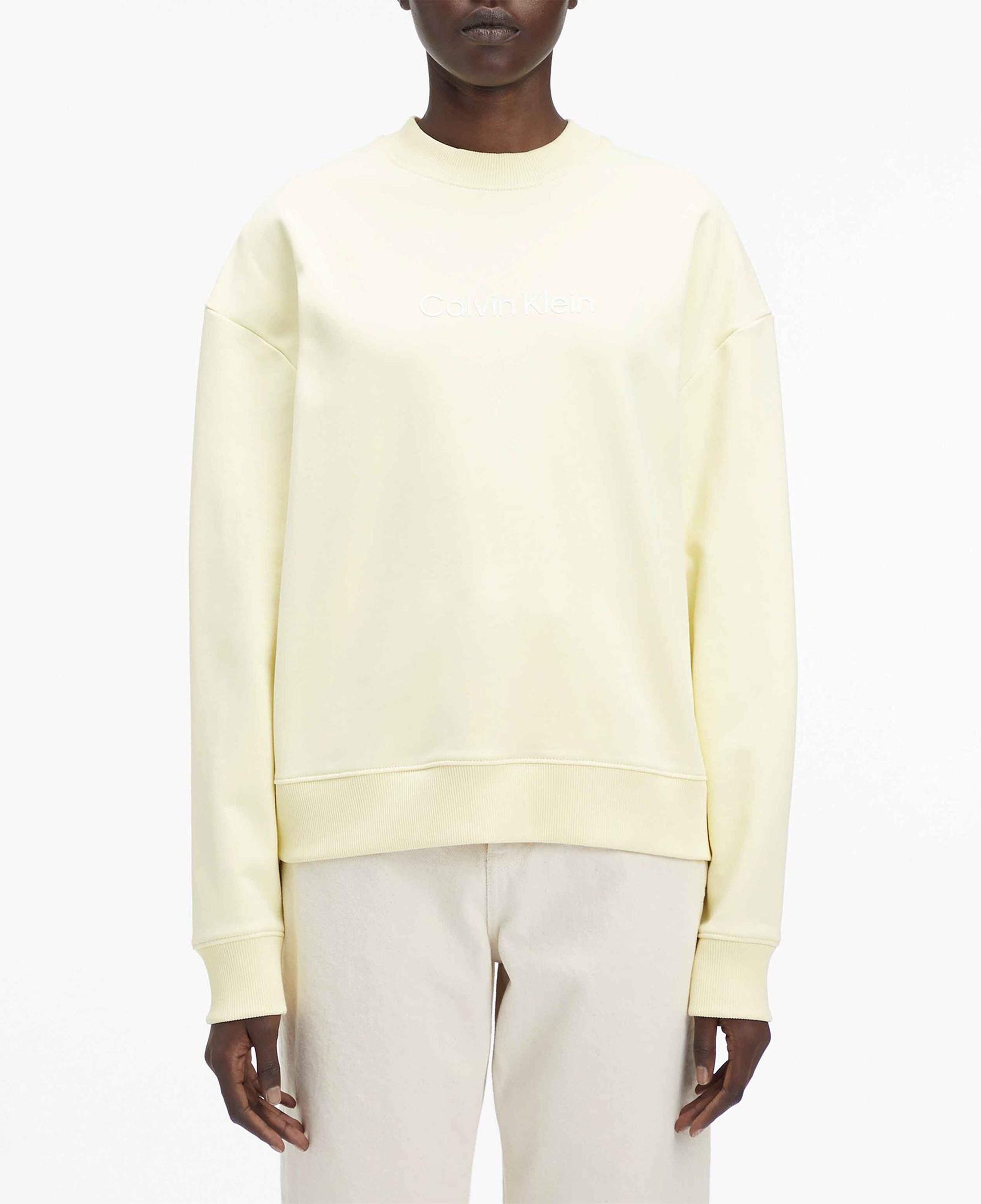 Calvin Klein Premium Essentials Kadın Sarı Sweatshirt