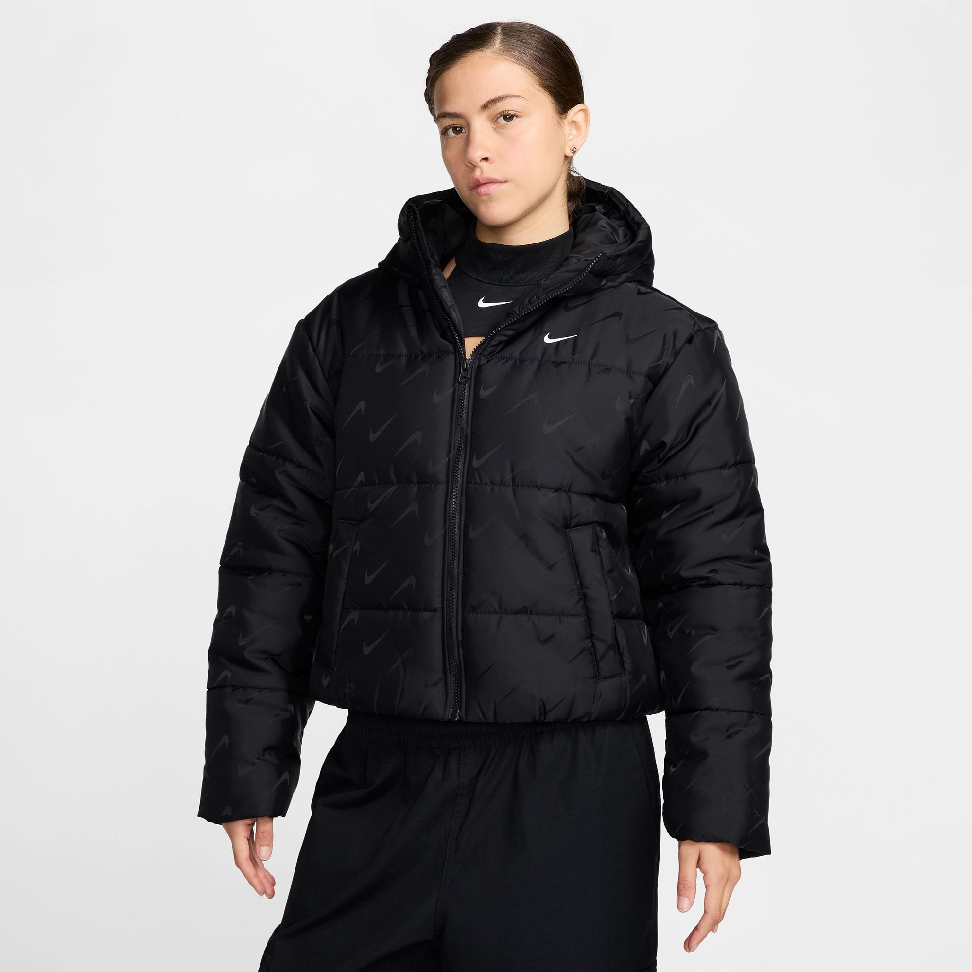 Nike Sportswear Classic Kadın Siyah Mont