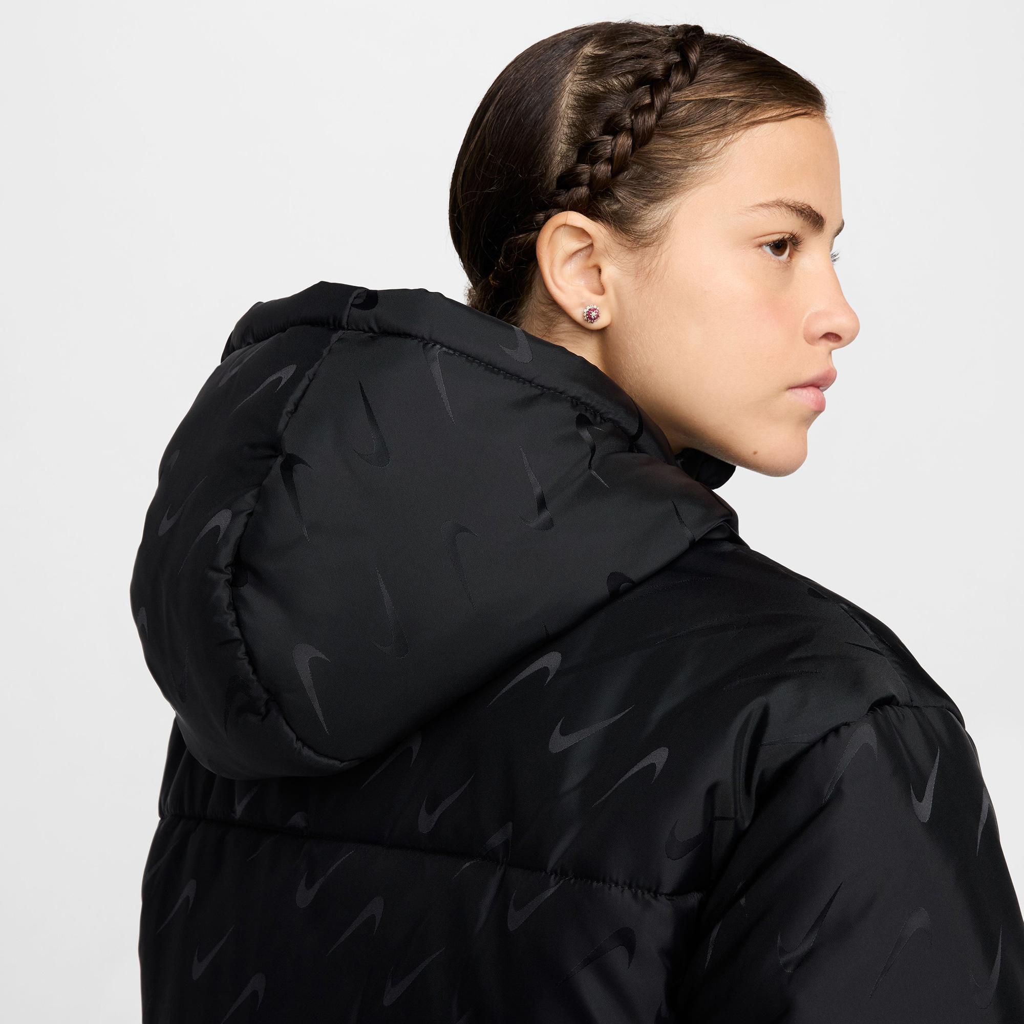 Nike Sportswear Classic Kadın Siyah Mont
