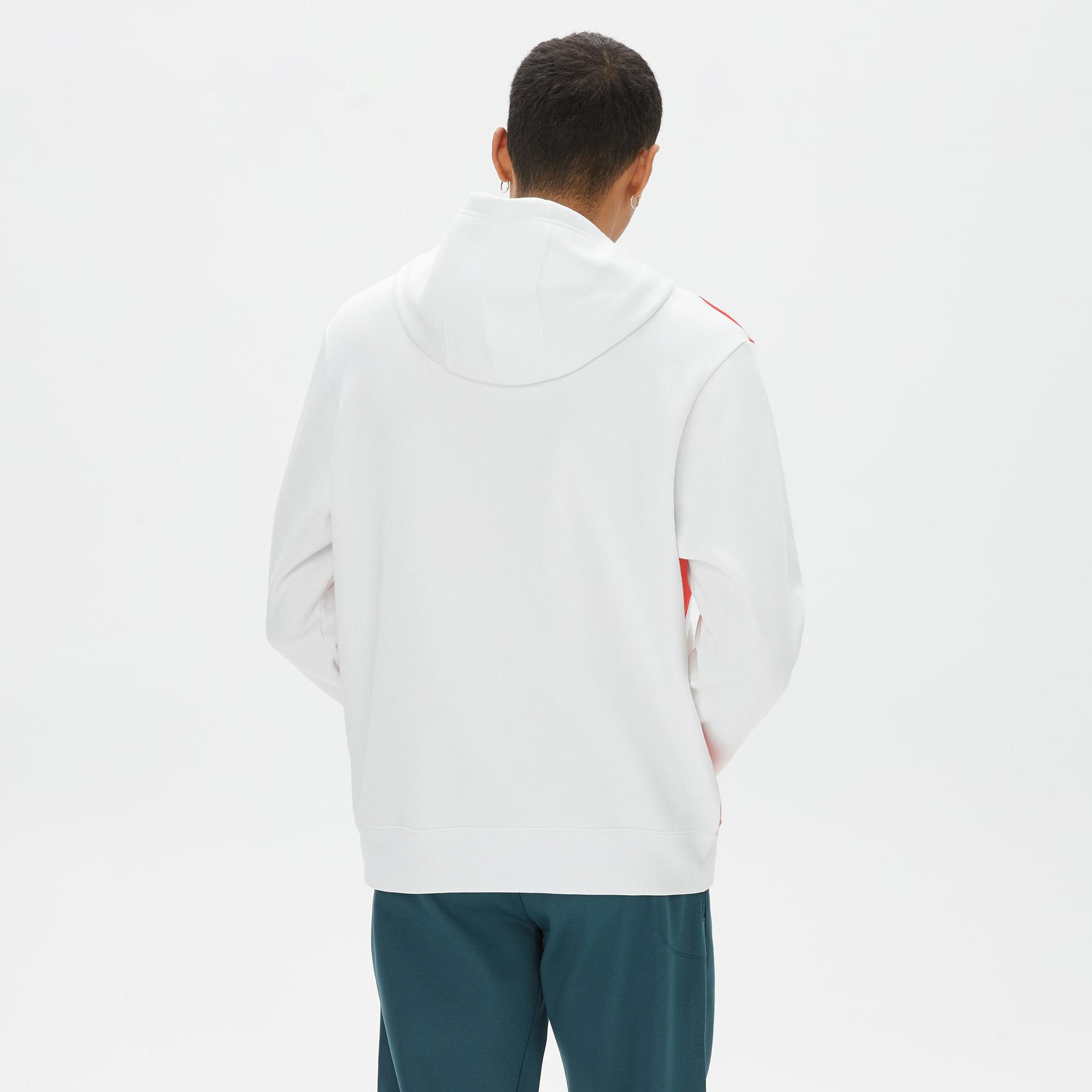 Nike Sportswear Swoosh Air Pullover Hoody Fleece Erkek Beyaz Sweatshirt