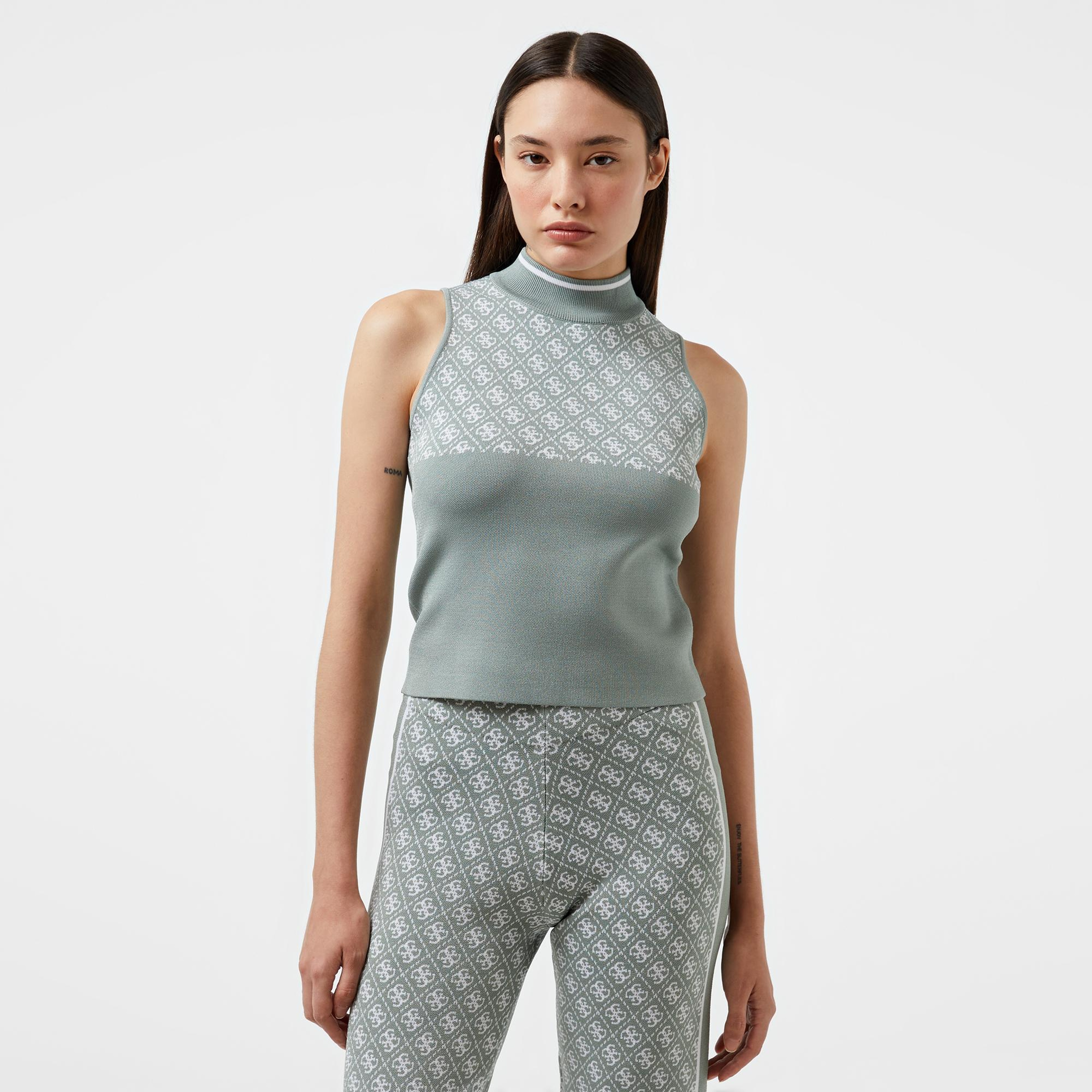 Guess Lise Kadın Yeşil Triko