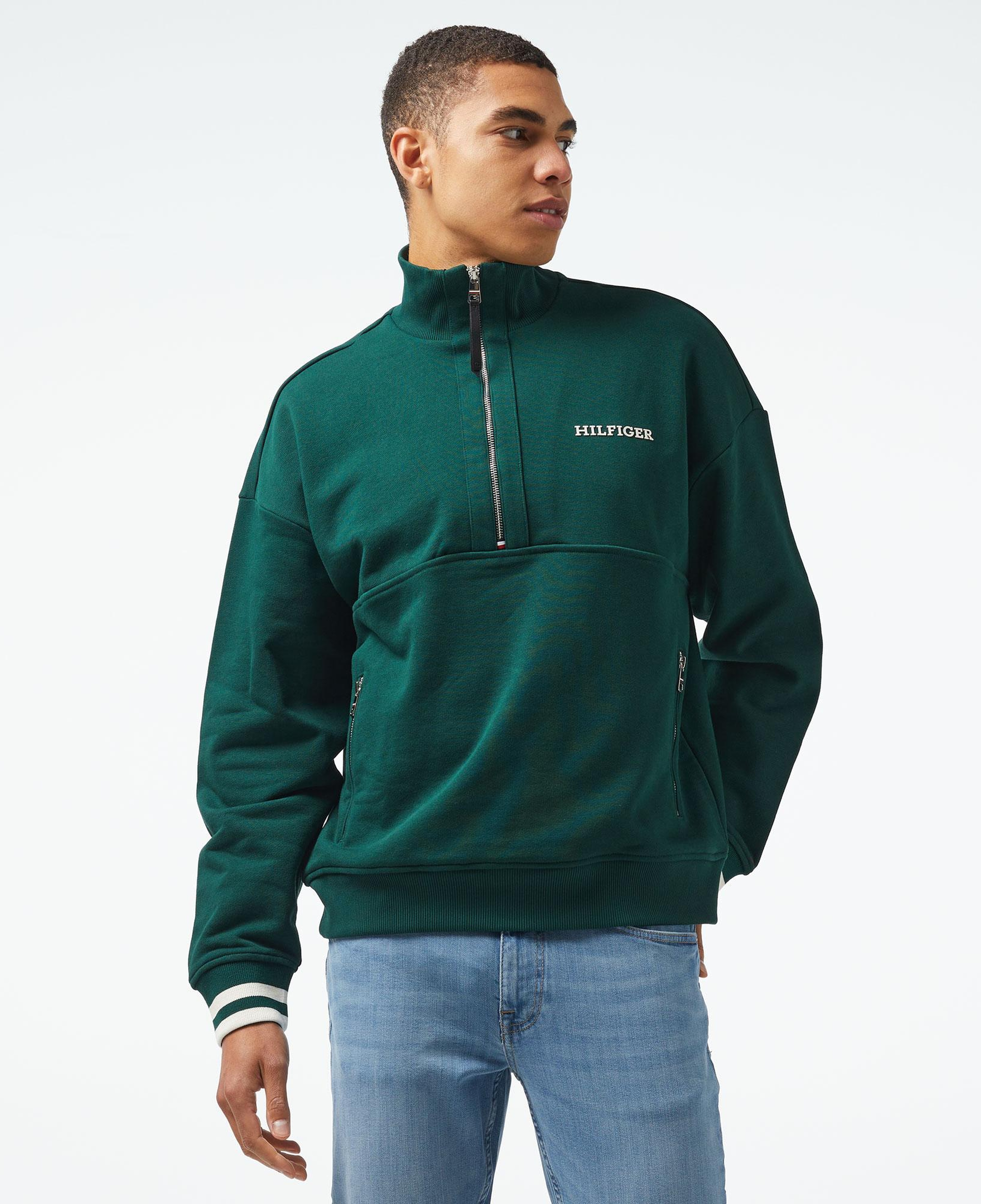 Tommy Hilfiger Erkek Yeşil Sweatshirt