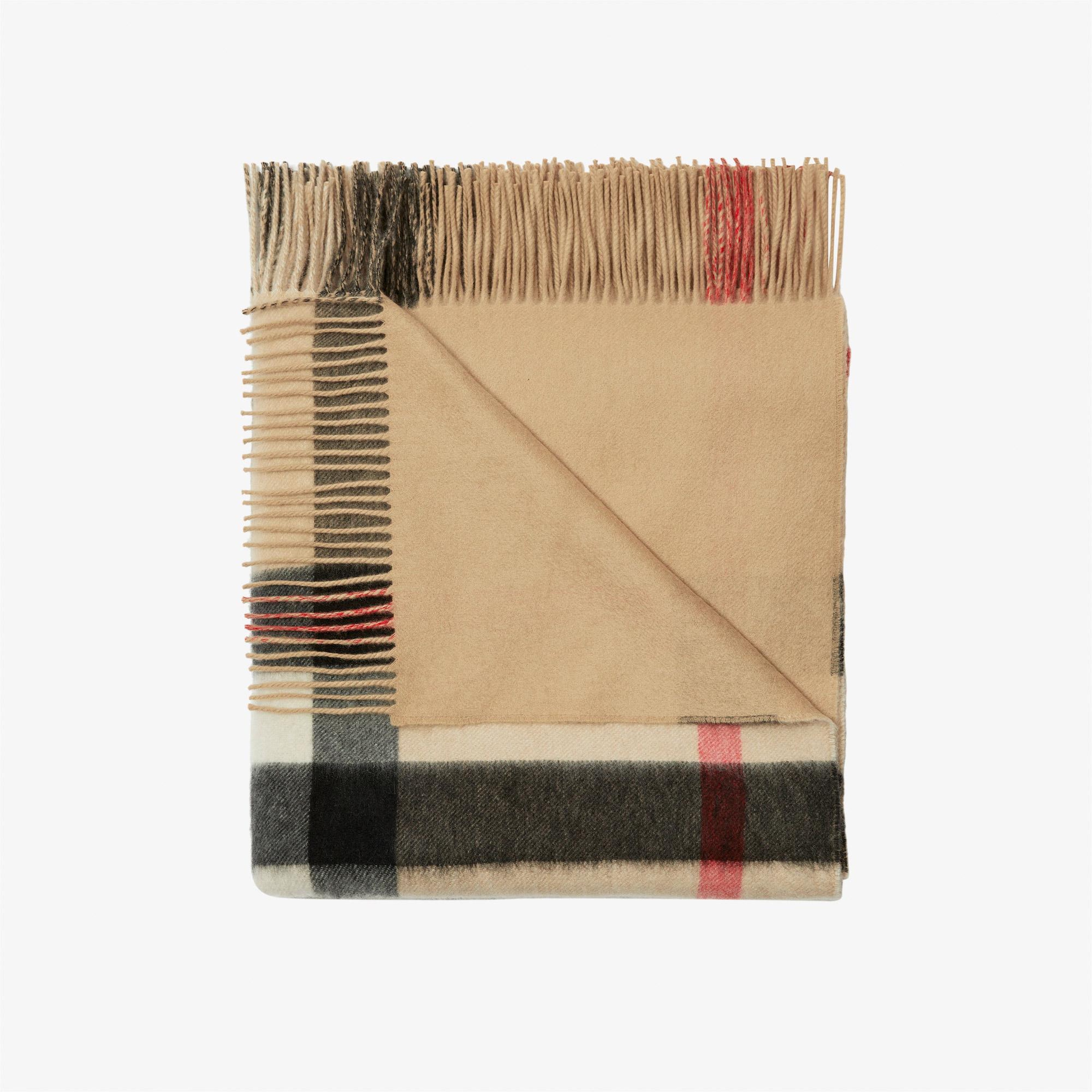 Burberry Cashmere Blanket Kadın Bej Battaniye