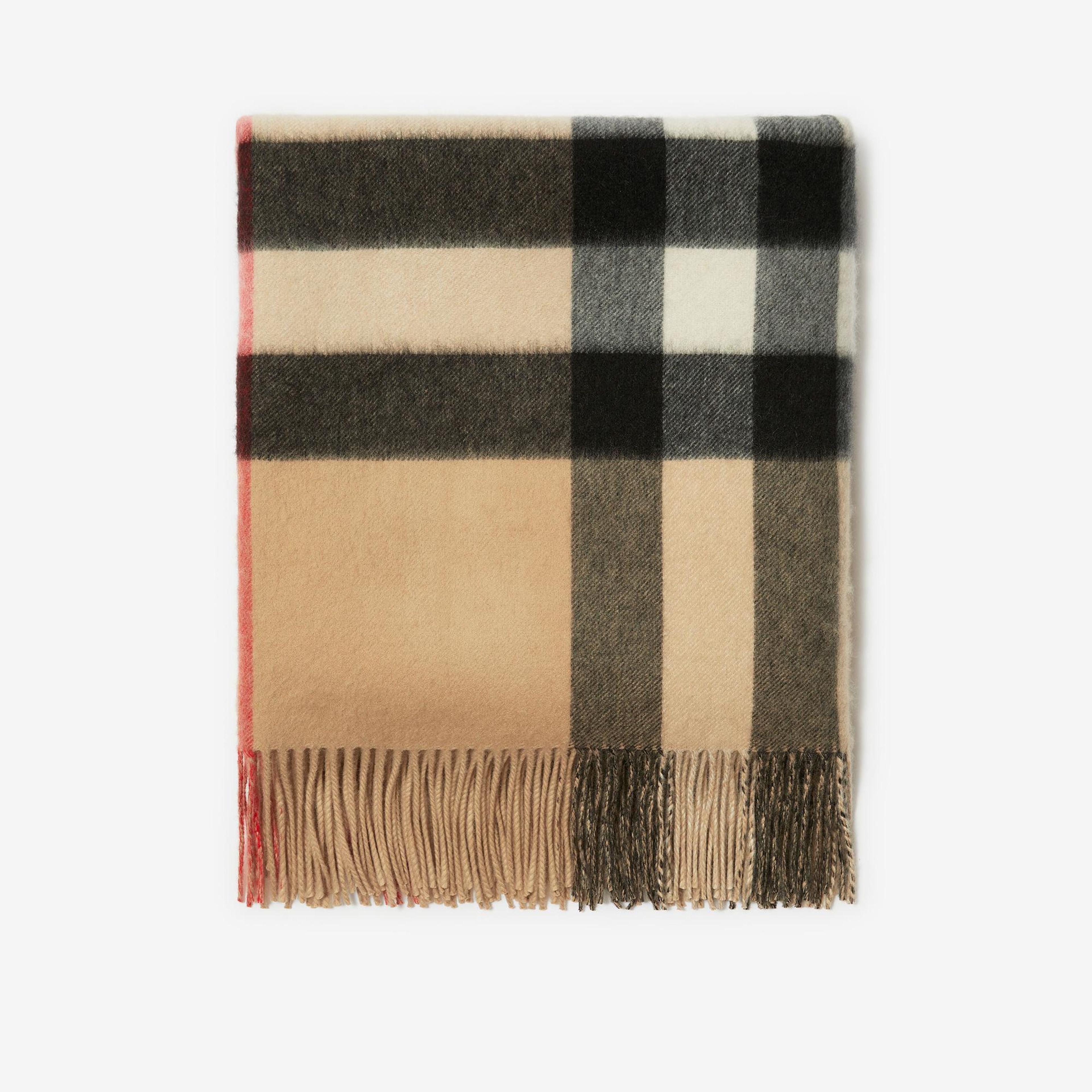 Burberry Cashmere Blanket Kadın Bej Battaniye