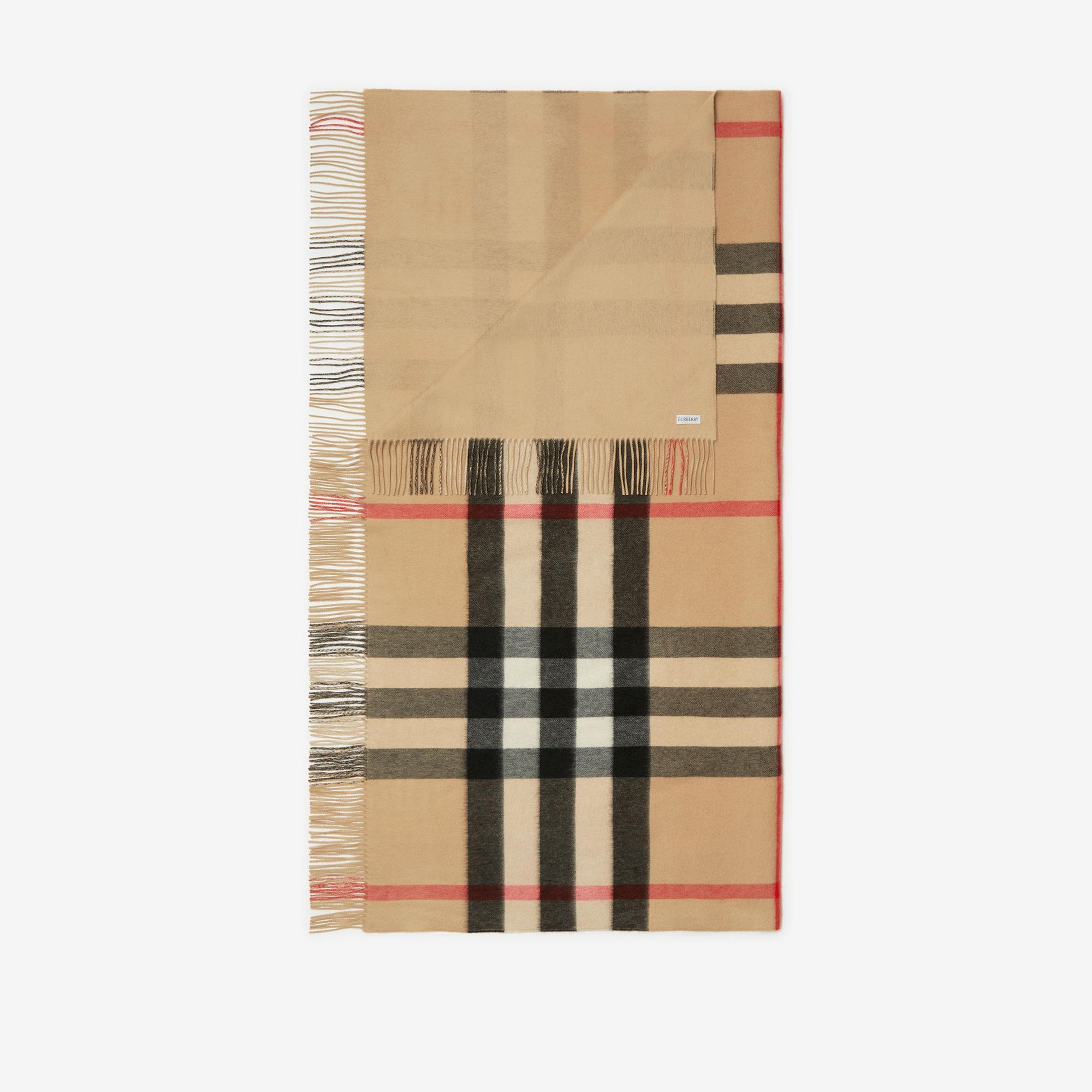 Burberry Cashmere Blanket Kadın Bej Battaniye