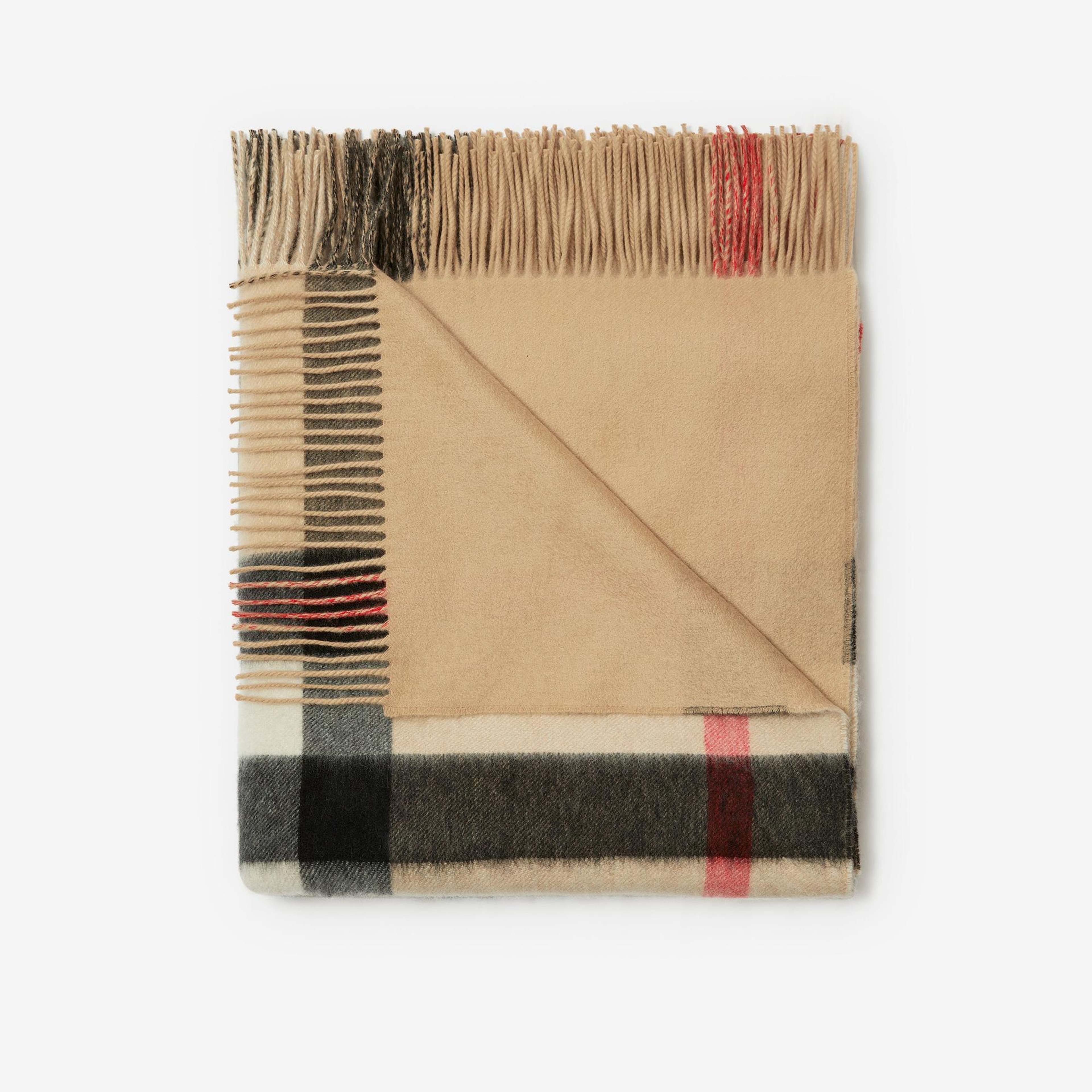 Burberry Cashmere Blanket Kadın Bej Battaniye