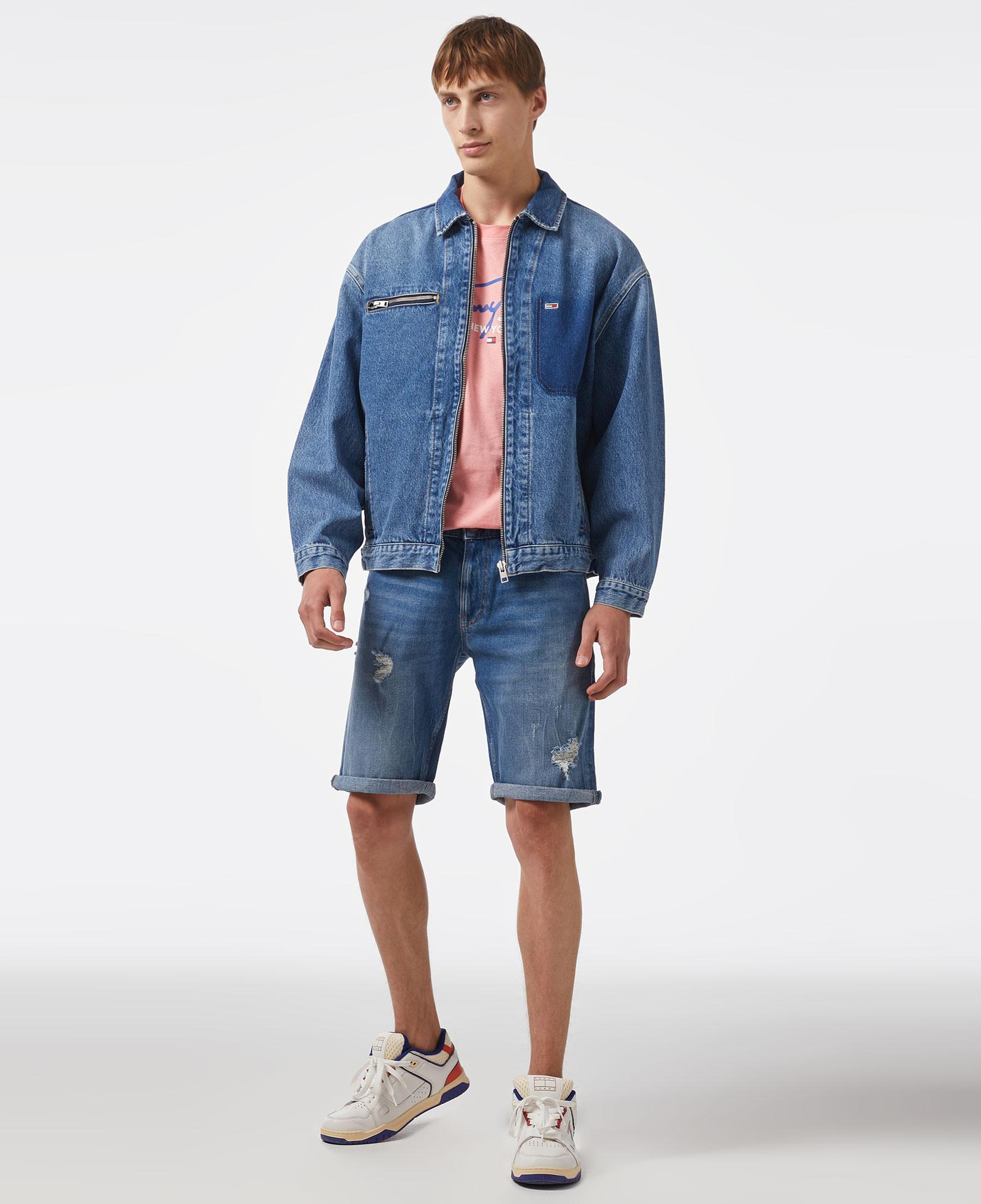 Tommy Hilfiger Erkek Mavi Kot Ceket