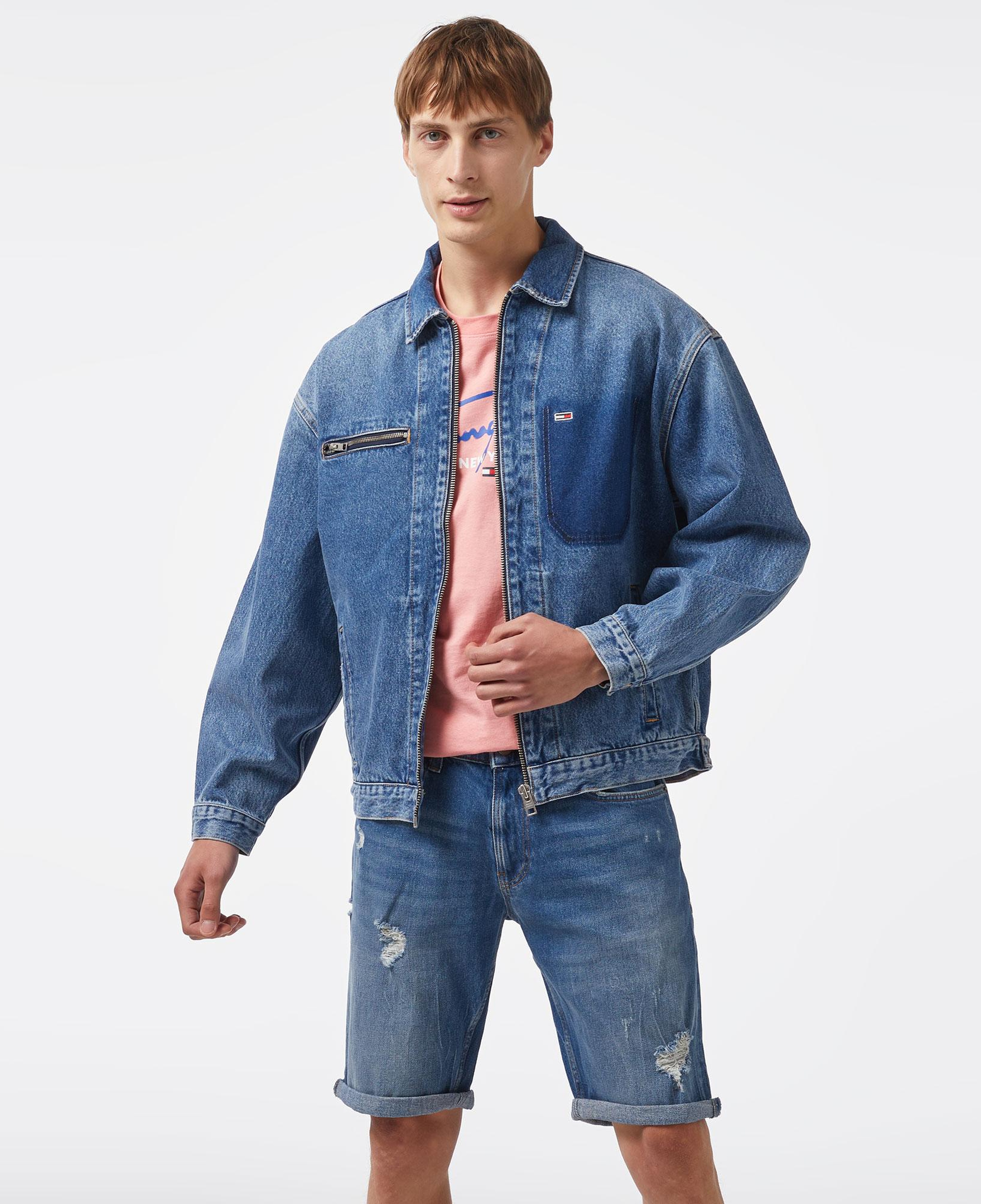 Tommy Hilfiger Erkek Mavi Kot Ceket